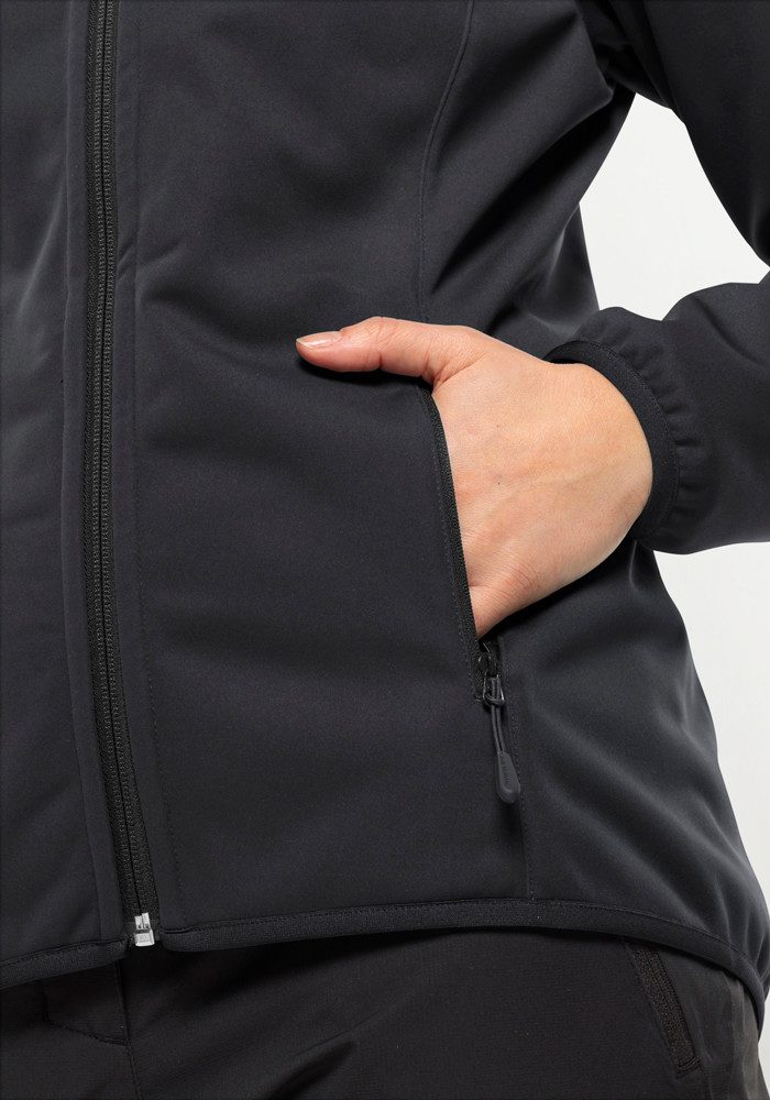 Jack Wolfskin Softshell-jack WINDHAIN HOODY W