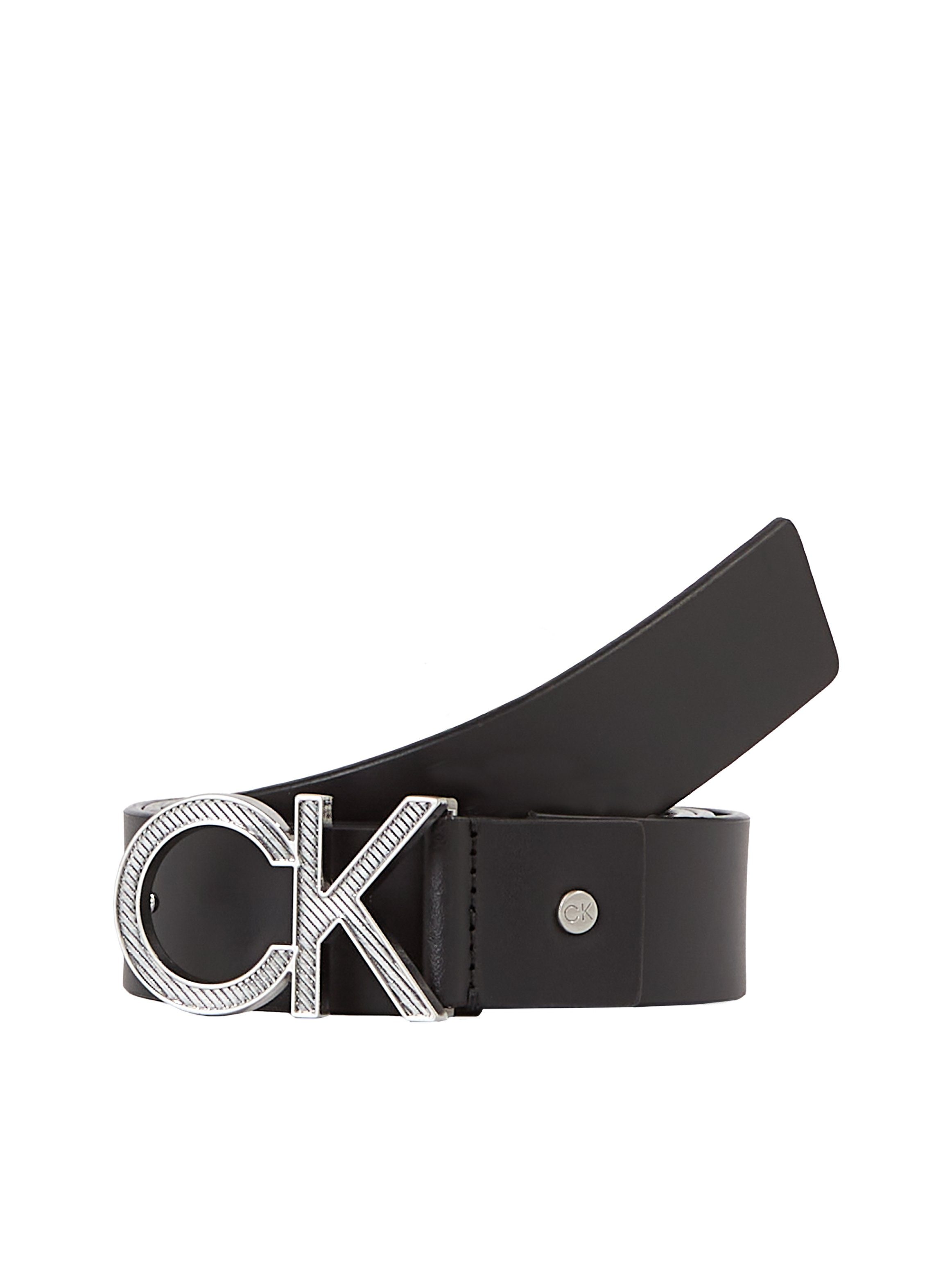 Calvin Klein Leren riem ADJ CK METAL DIAGONAL 35MM