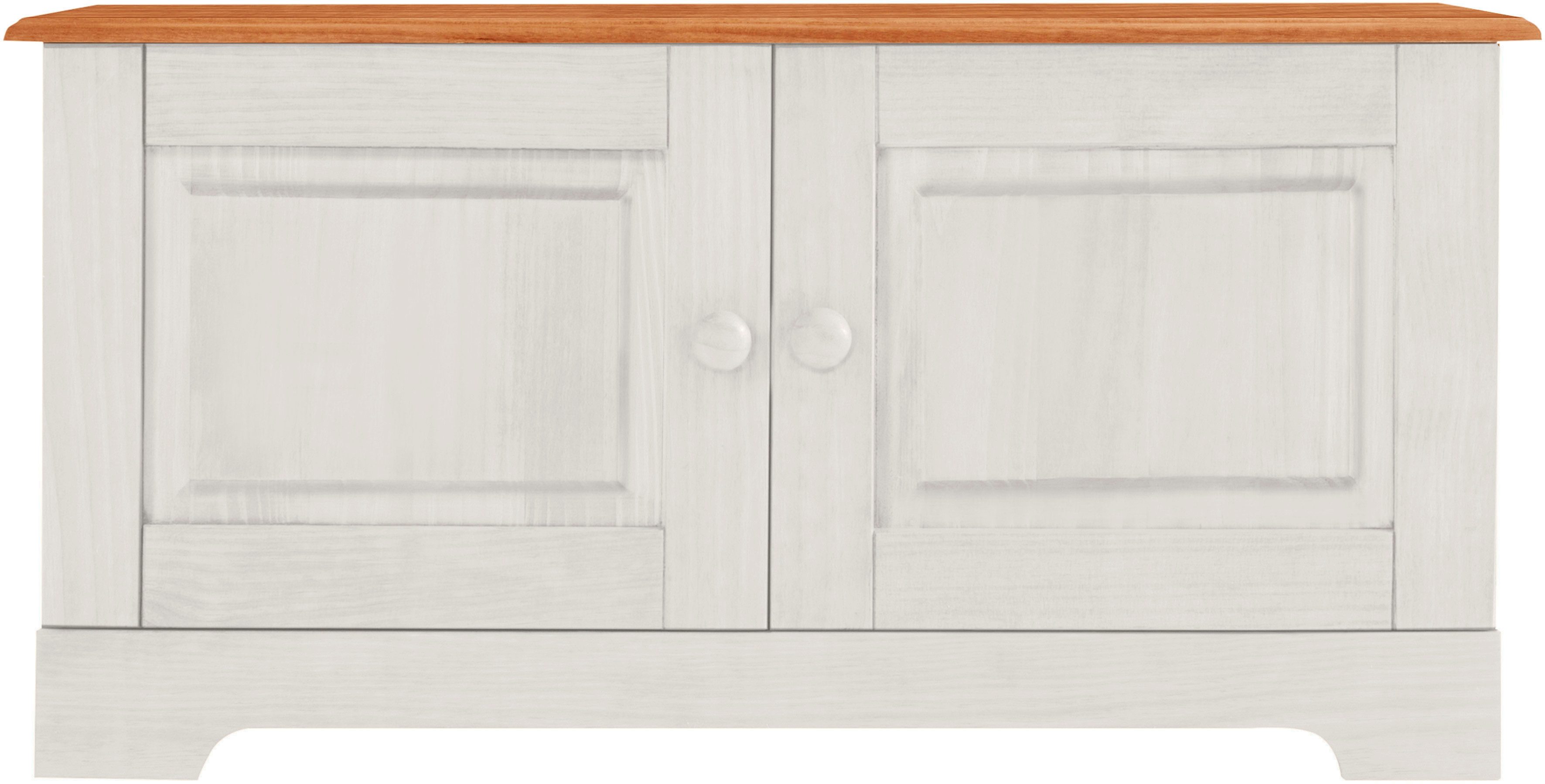 Home affaire Zitbank Lisa met opbergruimte en 2 draaideuren, breedte 90 cm