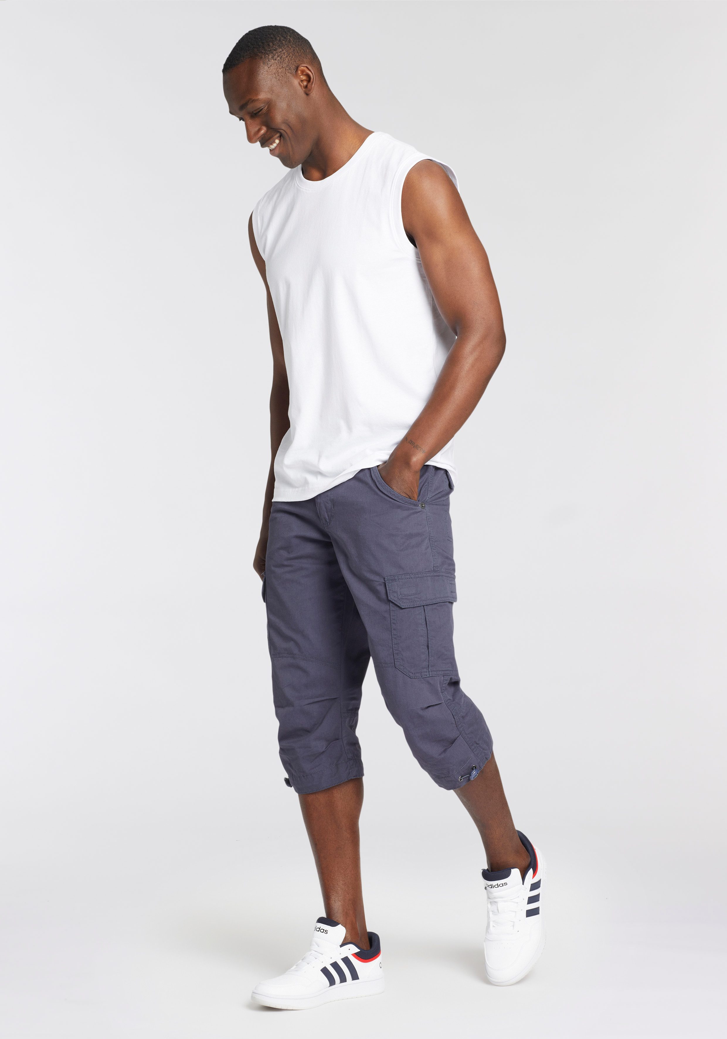 Man's World Muscle-shirt mouwloos basic stijl effen ronde hals (3-delig Set van 3)