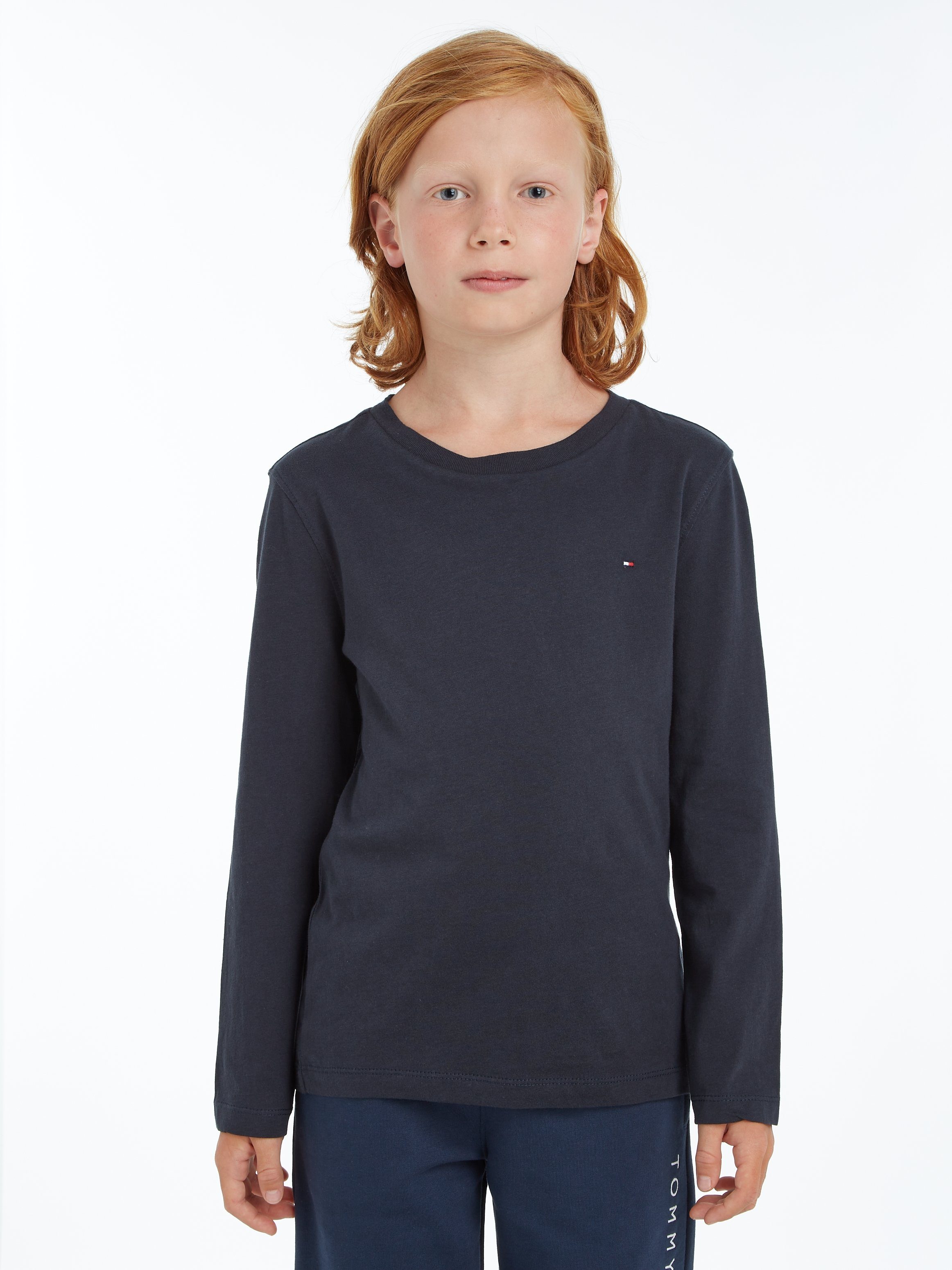 Tommy Hilfiger Shirt met lange mouwen BOYS BASIC CN KNIT L/S