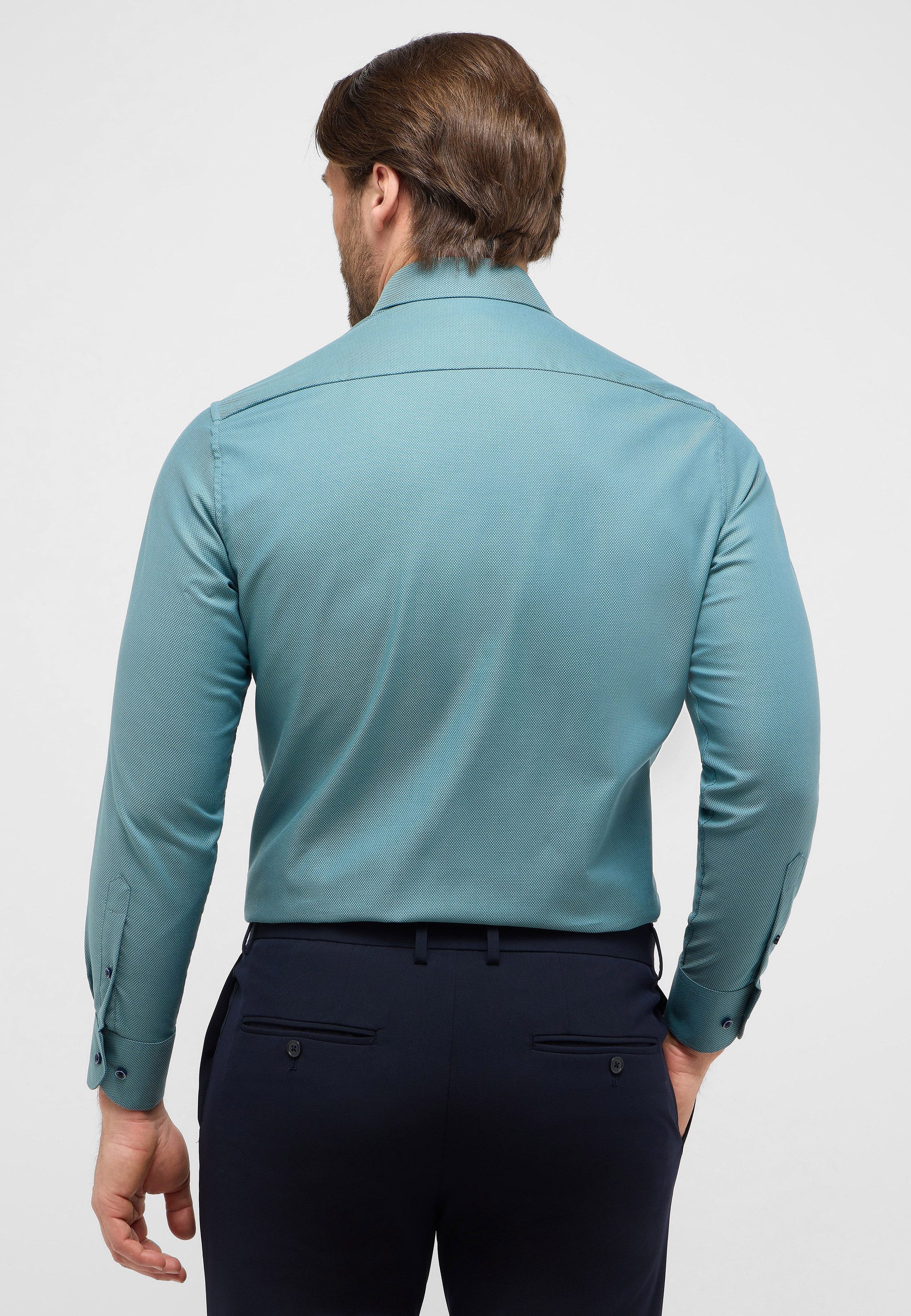 Eterna Overhemd met lange mouwen Comfort fit NON IRON (strijkvrij)