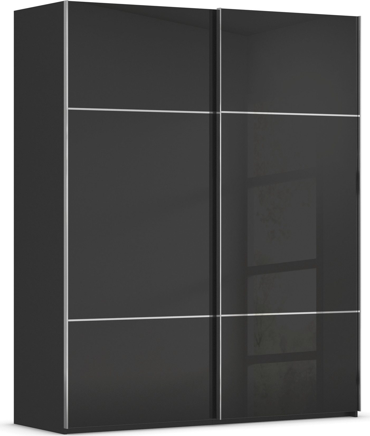 rauch Schuifdeurkast Kledingkast kast garderobe slaapkamerkast SCALE-TRIO edel drievoudig front met 2 sierlijsten glasfront made in germany