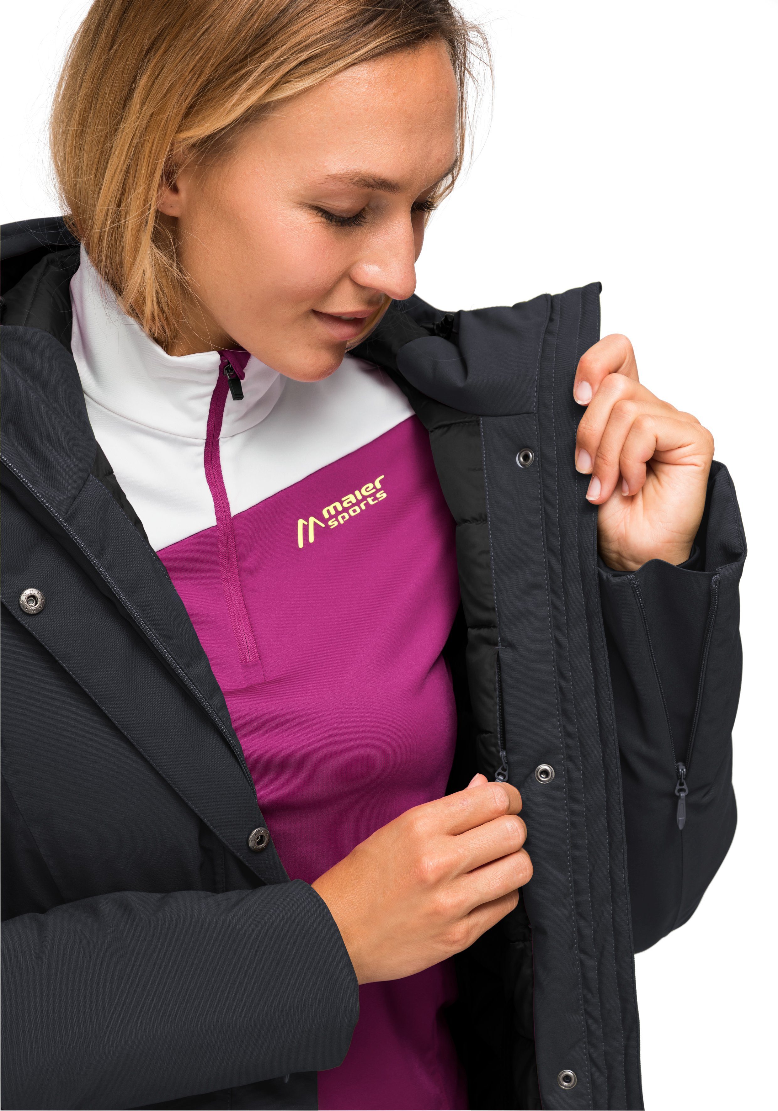 Maier Sports Functioneel jack Henni Sportieve outdoormantel voor outdoor en city, licht gewatteerd