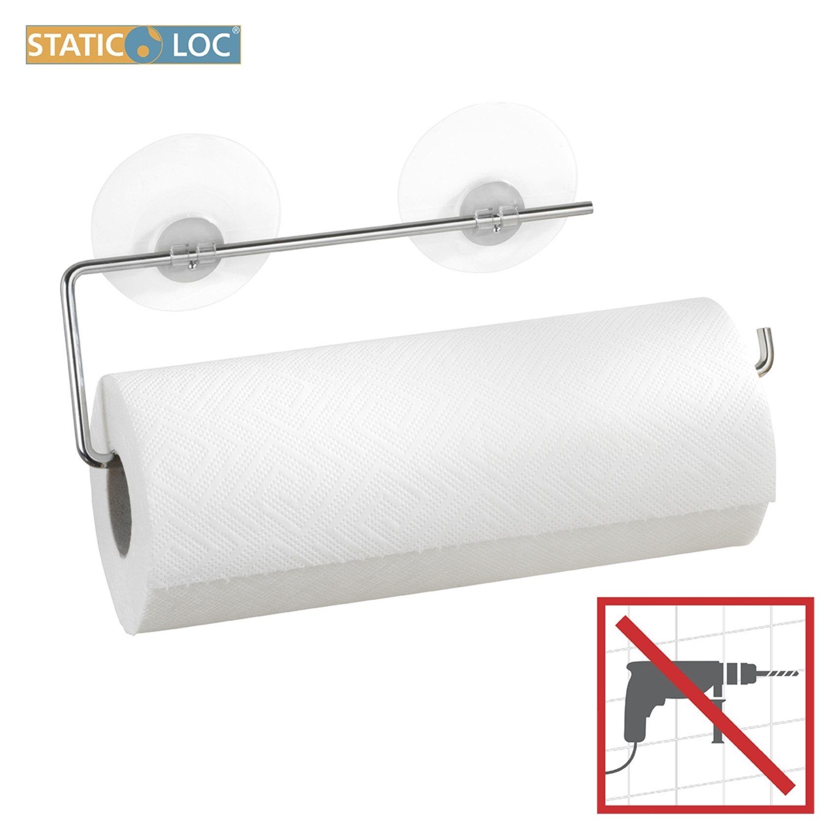 WENKO Wandrolhouder Model Static-Loc®