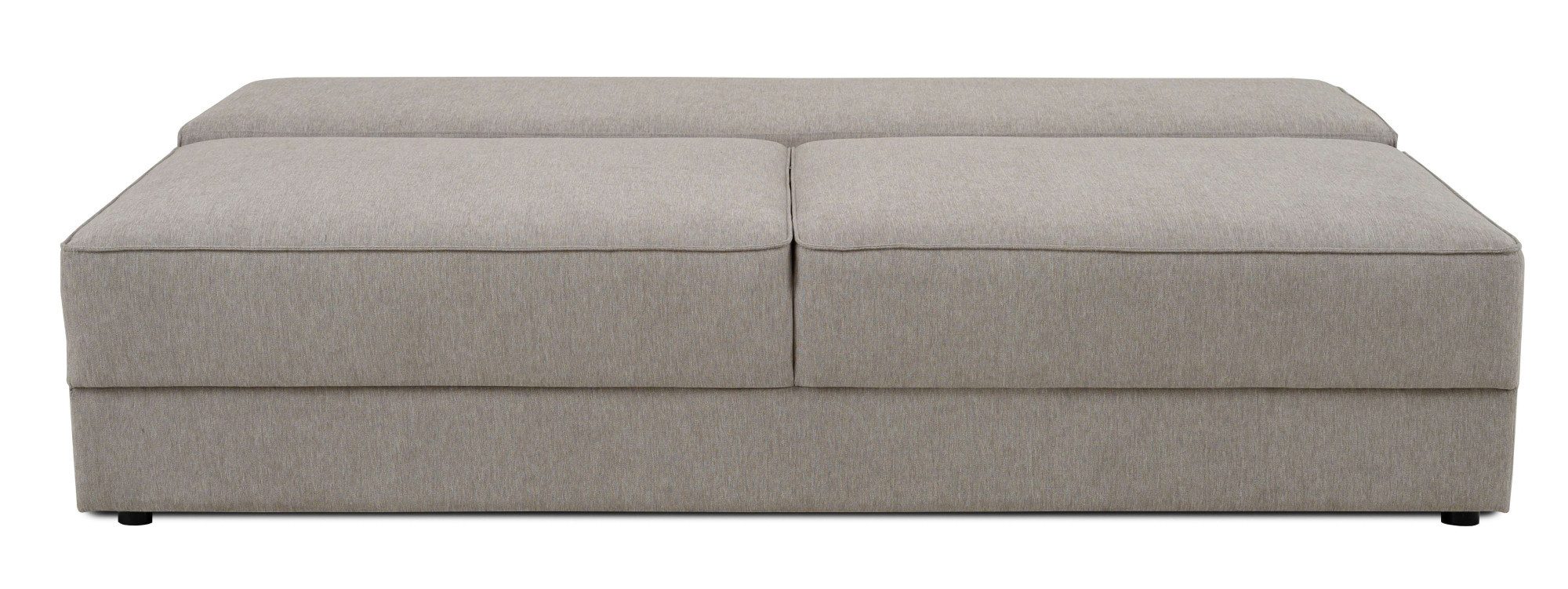 INOSIGN Slaapbank Simonton 3-zits, Breedte 202 cm Ligoppervlak 202x146 cm, incl. bedlade, zachte structuurstof