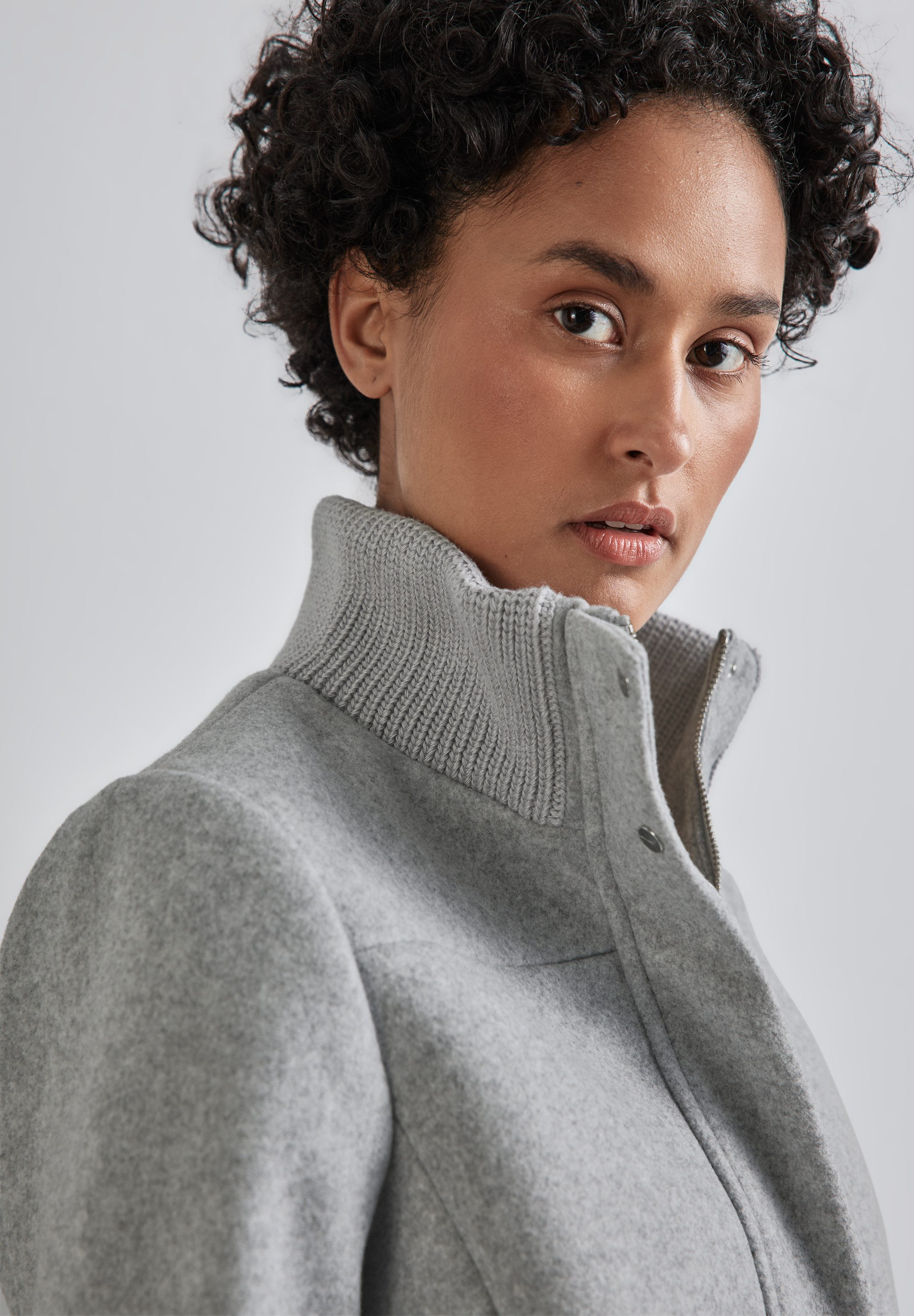 STREET ONE Lange jas met breitechnische details