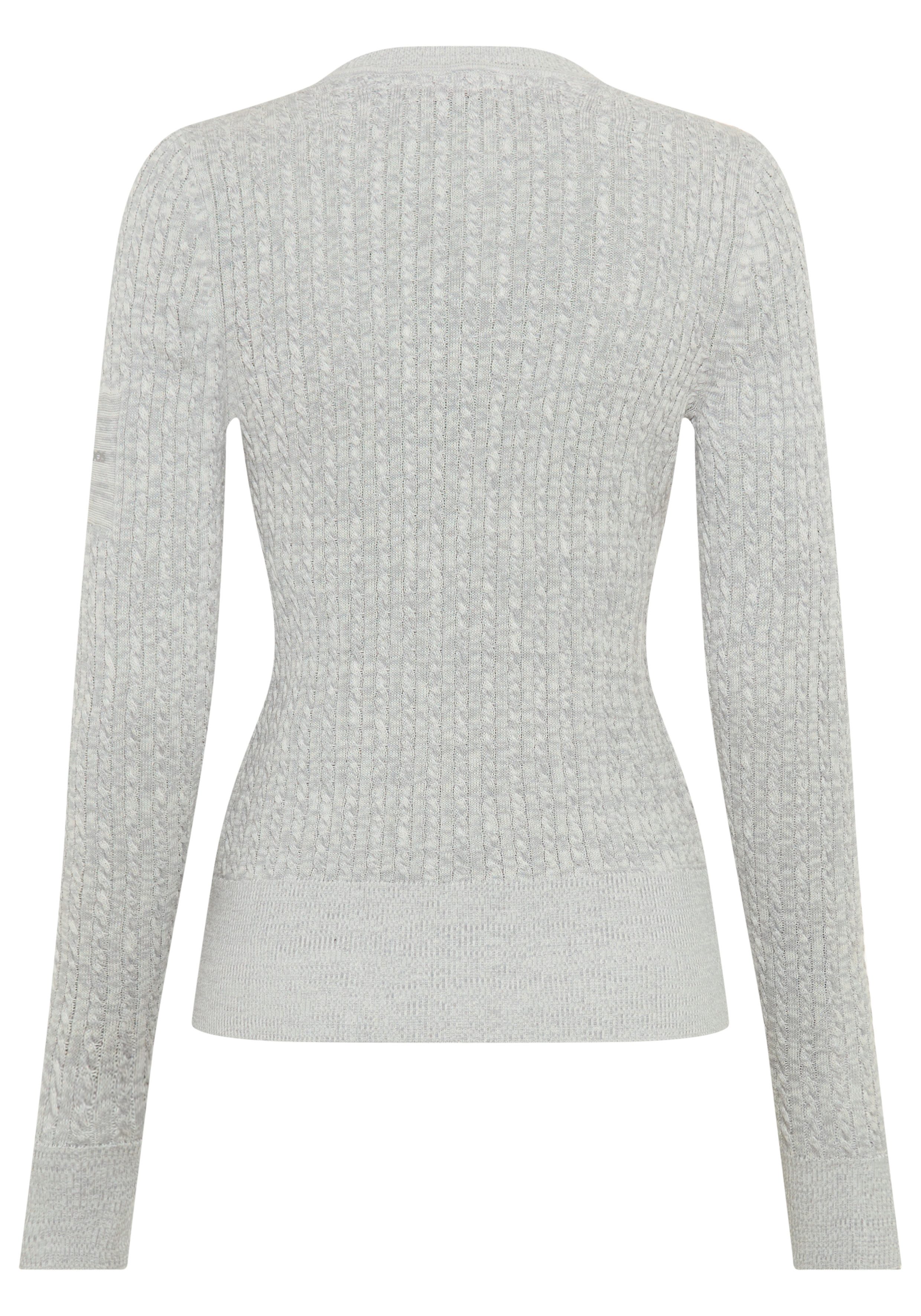 KangaROOS Vest Cardigan met kabelpatroon in mélange-look - NIEUWE COLLECTIE