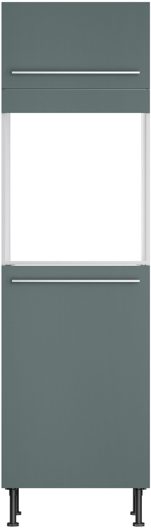 Kochstation Oven-/koelkastombouw KS-Bern2 B 60 cm, H 211,8 cm, 1 klep, 1 deur (H 89,2 cm), 1 vaste afdekking