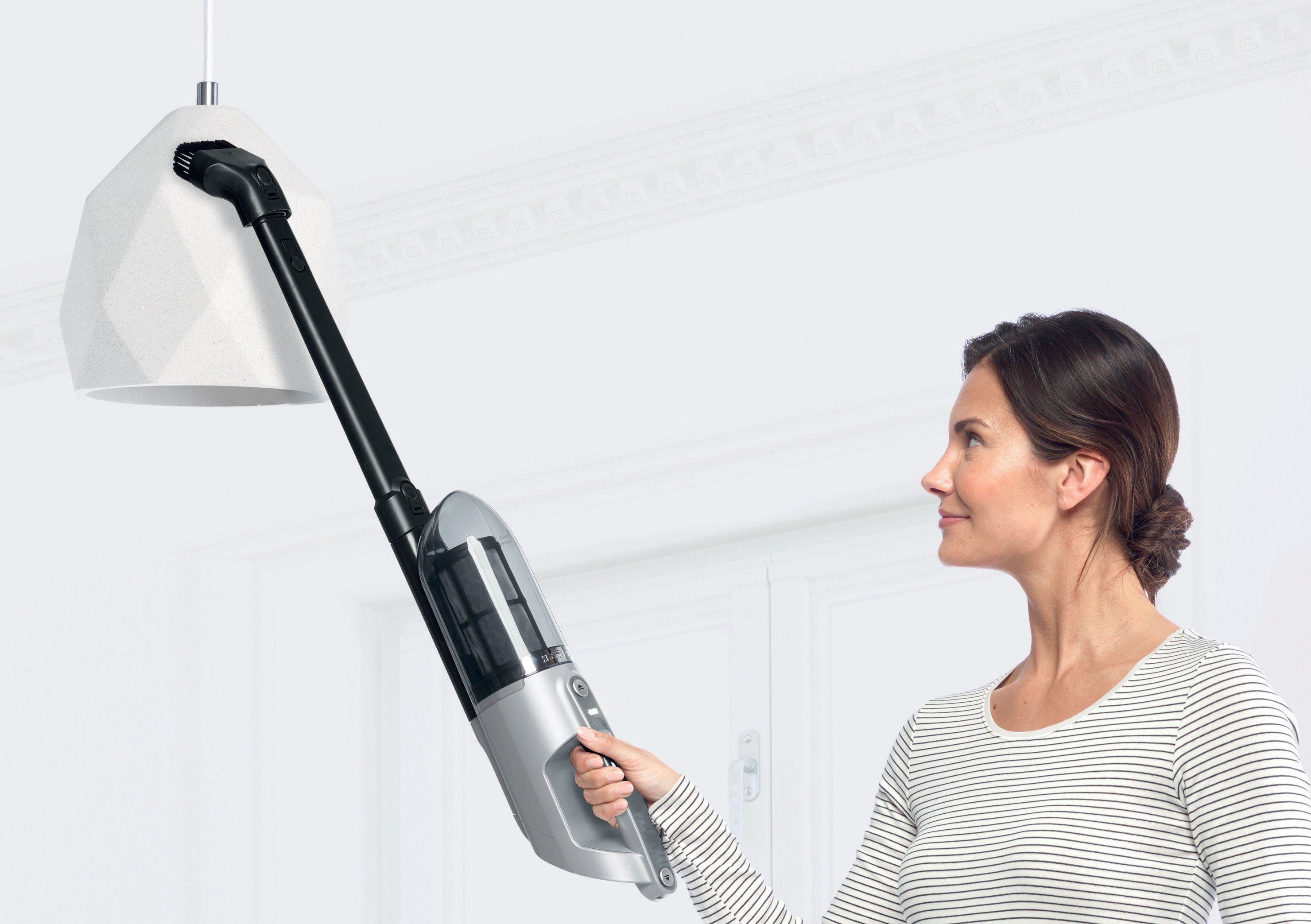 BOSCH Accu-kruimeldief en -stofzuiger Flexxo Gen 2 serie 4 BBH3K2801 28 v, elektrisch mondstuk met led, geïntegreerde accessoires, zilver