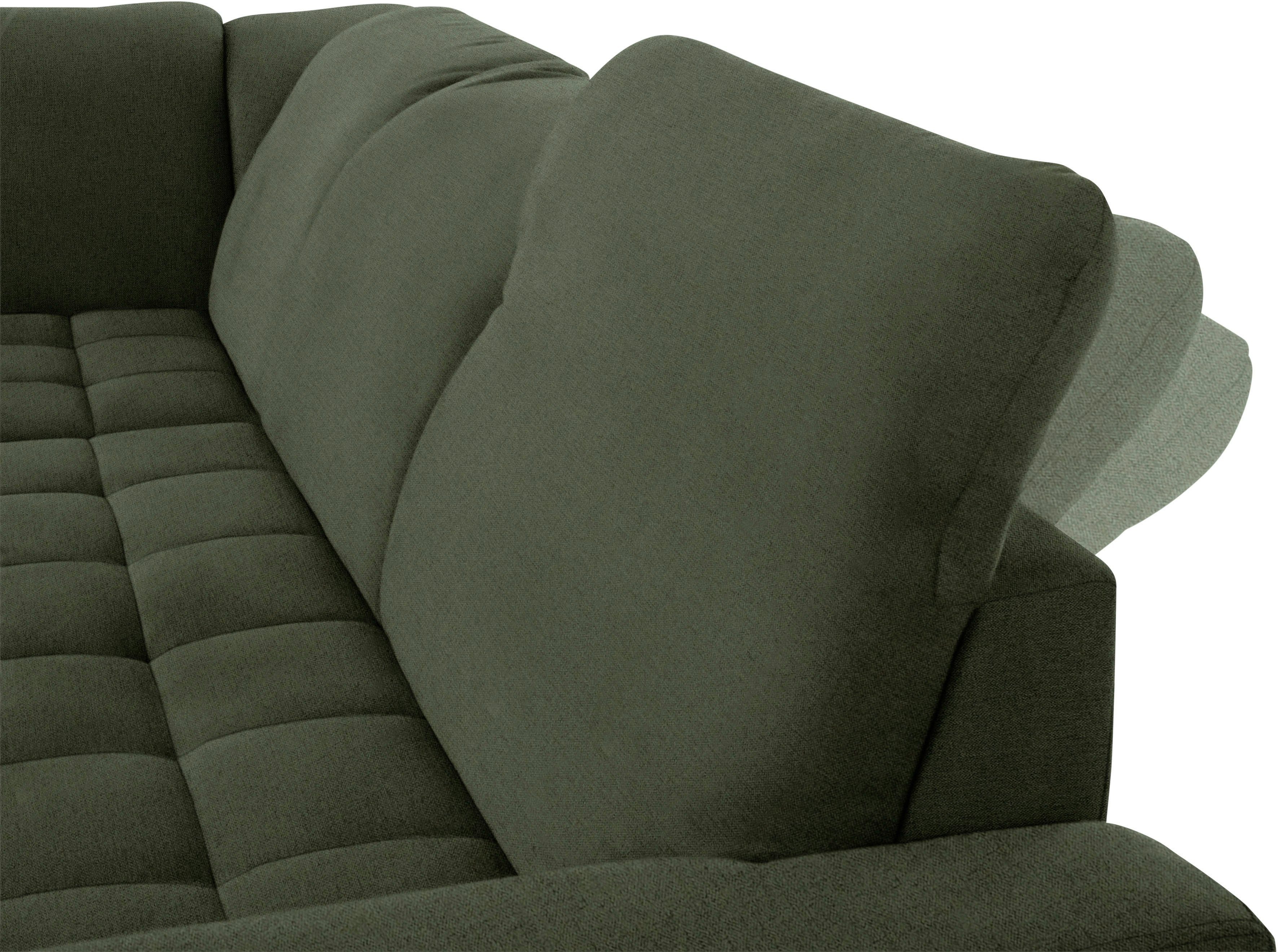 DOMO collection Hoekbank Franzi, tijdloos en elegant, moderne zittingstikking, L-Vorm