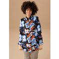 aniston casual lange blouse met royaal retro-bloemdessin - nieuwe collectie blauw
