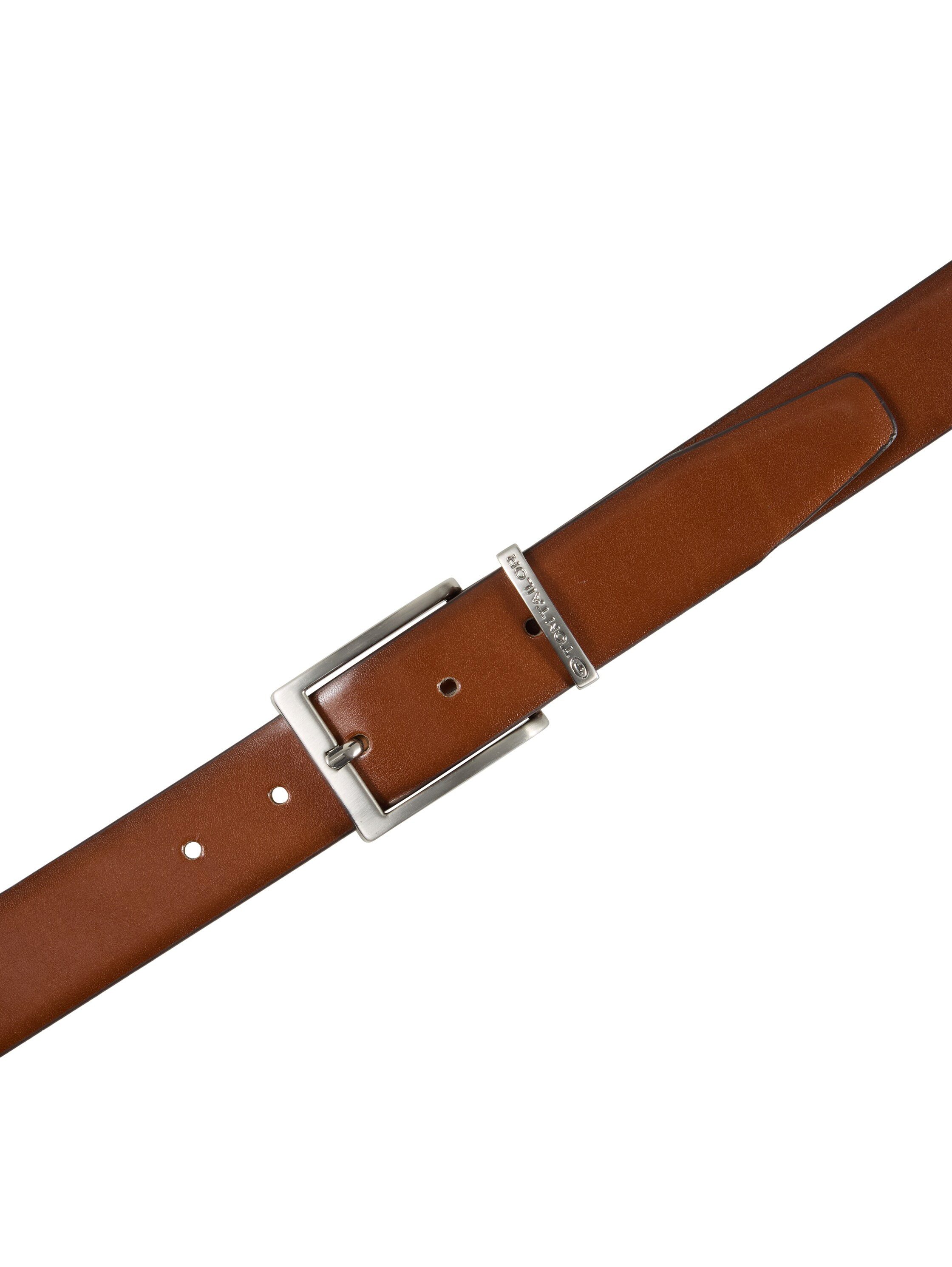 Tom Tailor Leren riem TTBILL 3.5 cm brede herenriem, vrijetijd- en pakriem, tot maat 120