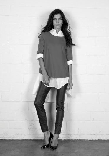 IMPERIAL Lange blouse IMP-C ED3ABF klokkend, lang model