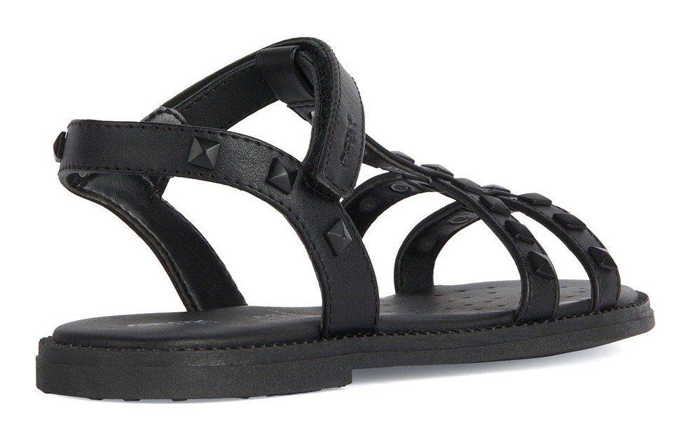 Geox Sandalen J SANDAL KARLY GIRL , zomerschoen, klittenbandschoen, sandaal, met bloemen applicatie