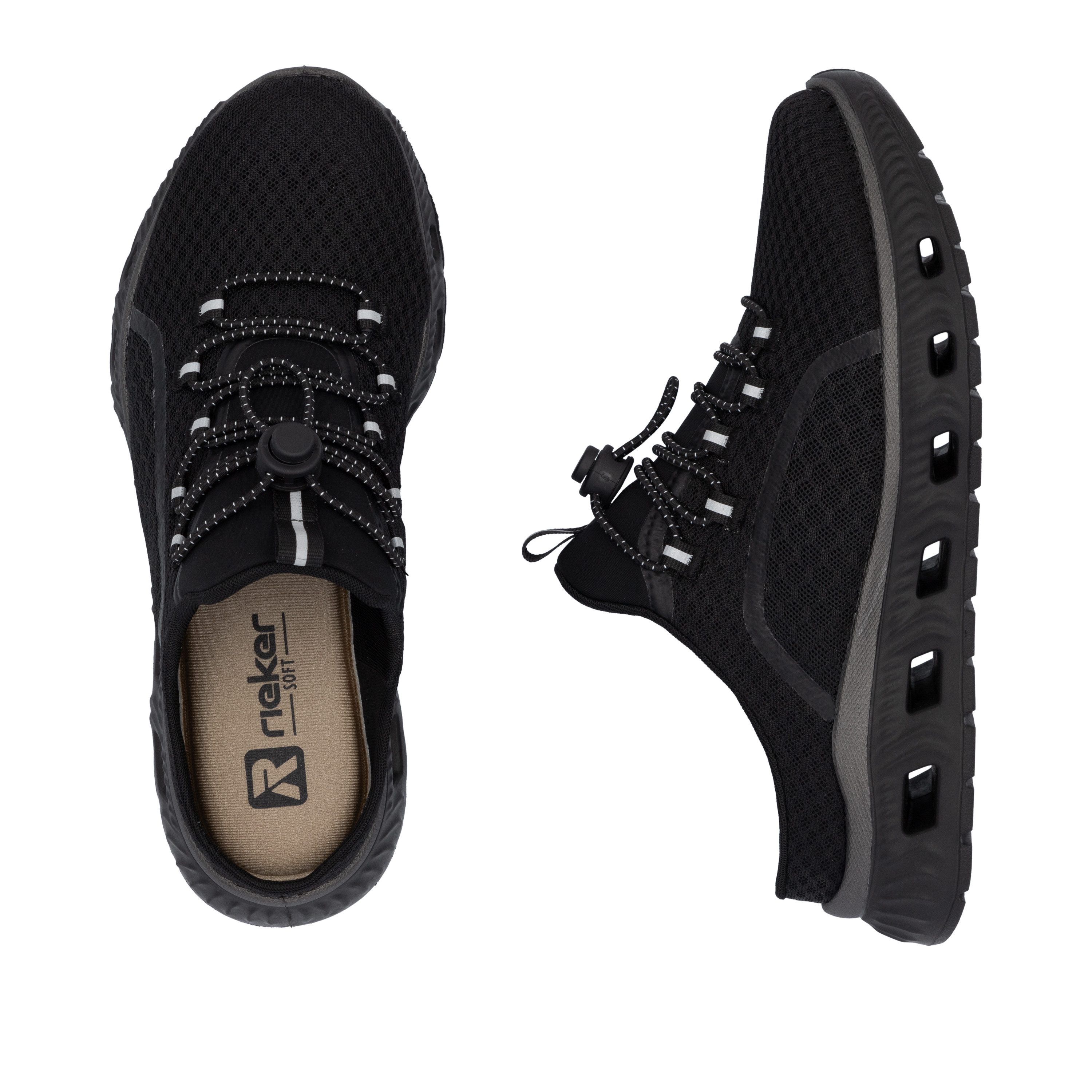 RIEKER Sport Clogs outdoormode, plateau, zomerschoen met memosoft-uitrusting