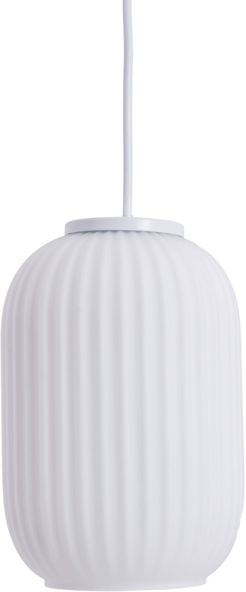 näve Hanglamp Geneva E27 max. 40 W, glas / kunststof/metaal, wit, h: 120 cm, d: 14 cm (1 stuk)