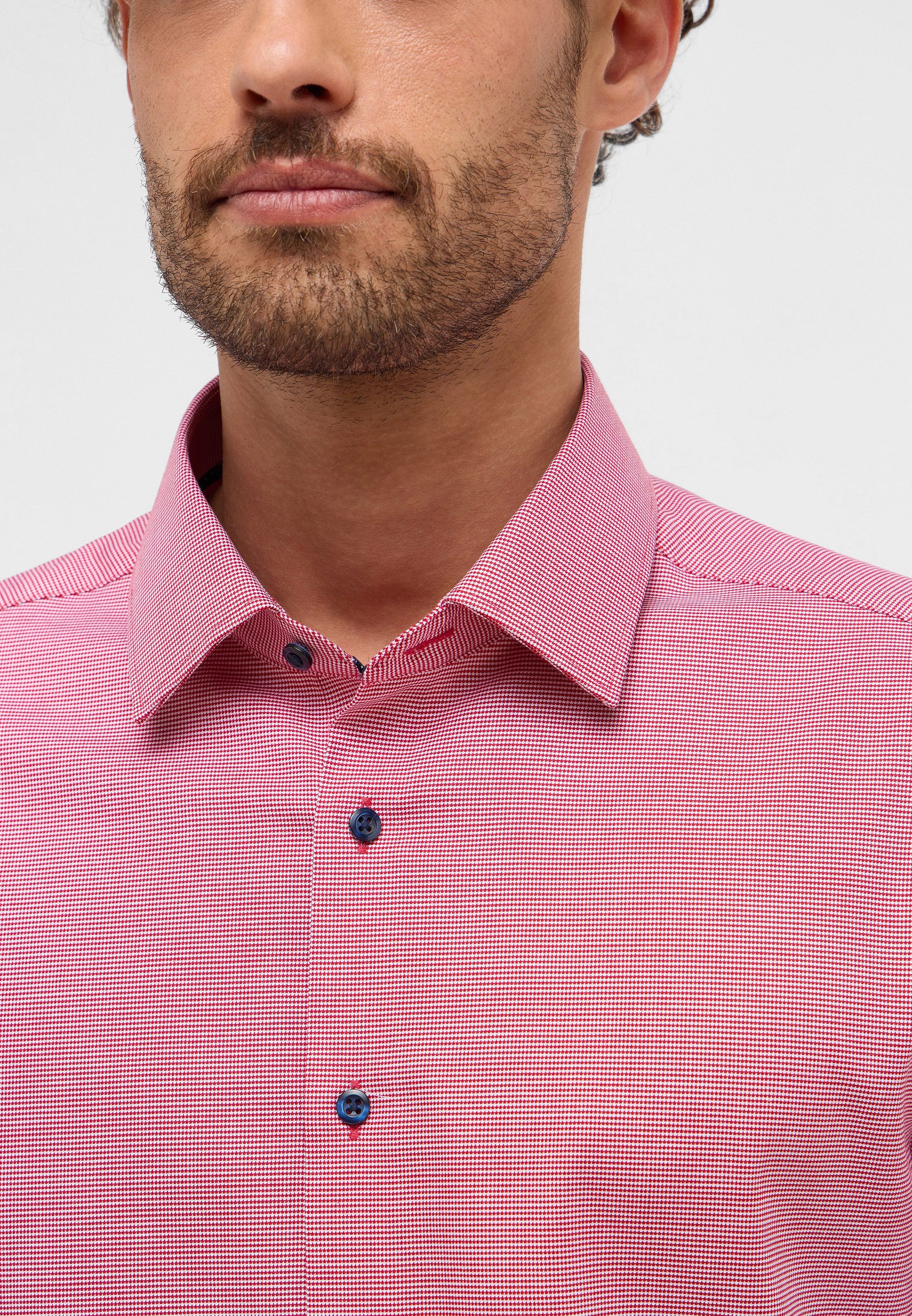 Eterna Overhemd met korte mouwen Slim fit