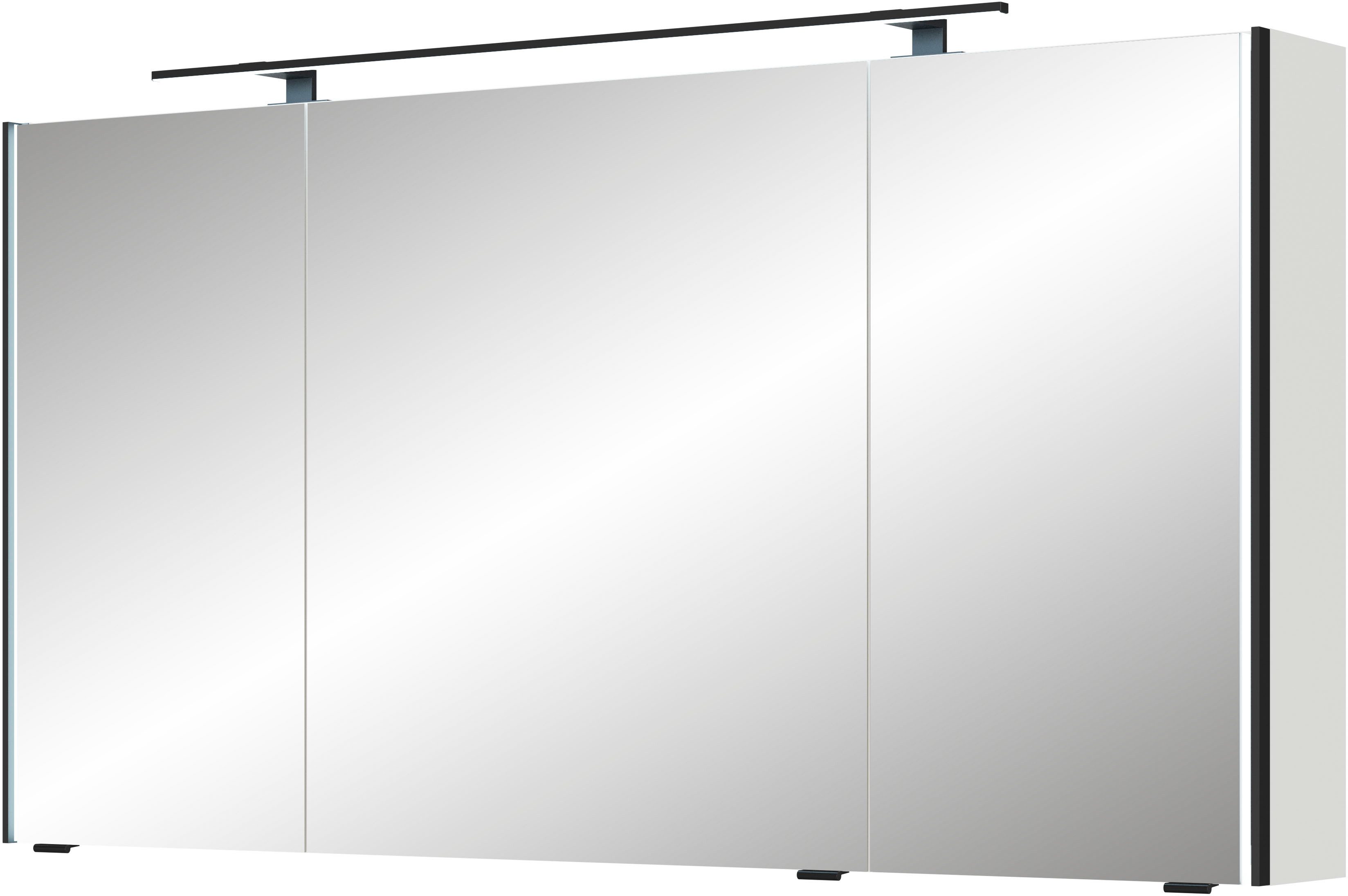 Saphir Spiegelkast Serie 7045 Badezimmer-Spiegelschrank inkl. LED-Beleuchtung, 3 Türen