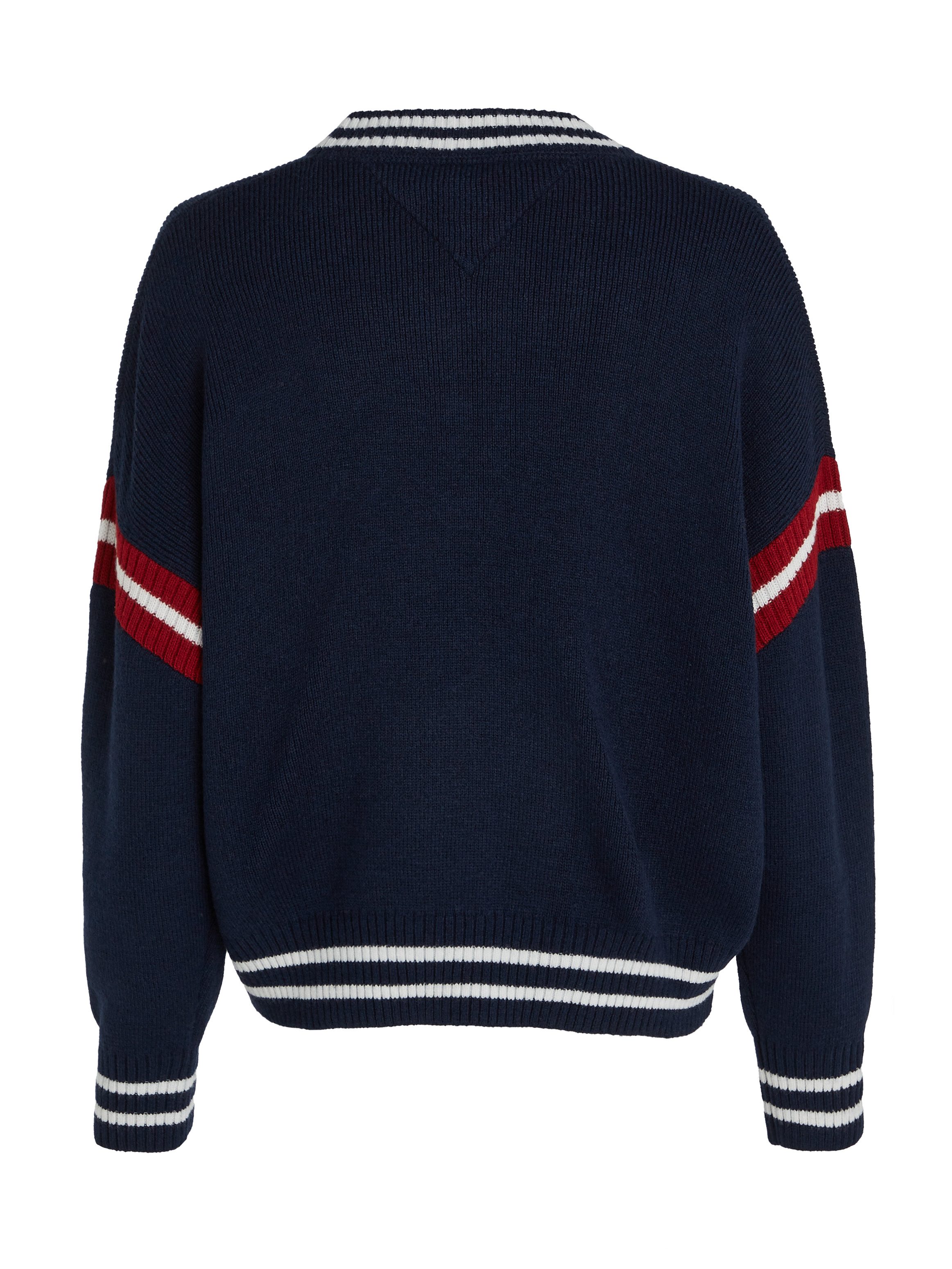 TOMMY JEANS Gebreide trui TJW LETTERMAN SWEATER met geborduurde -vlag