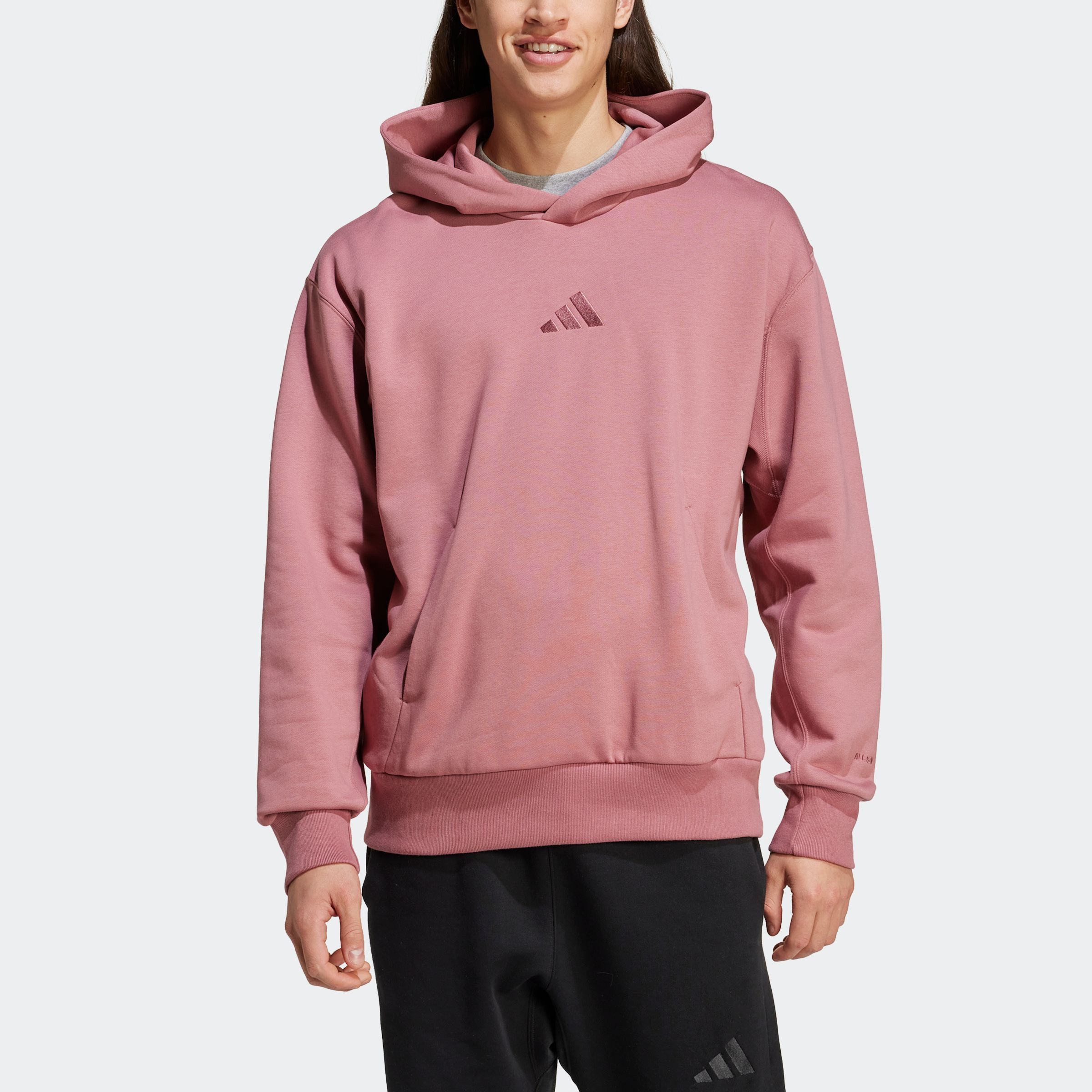 adidas Sportswear Hoodie M A SZN FL HD zacht fleecemateriaal (1-delig)