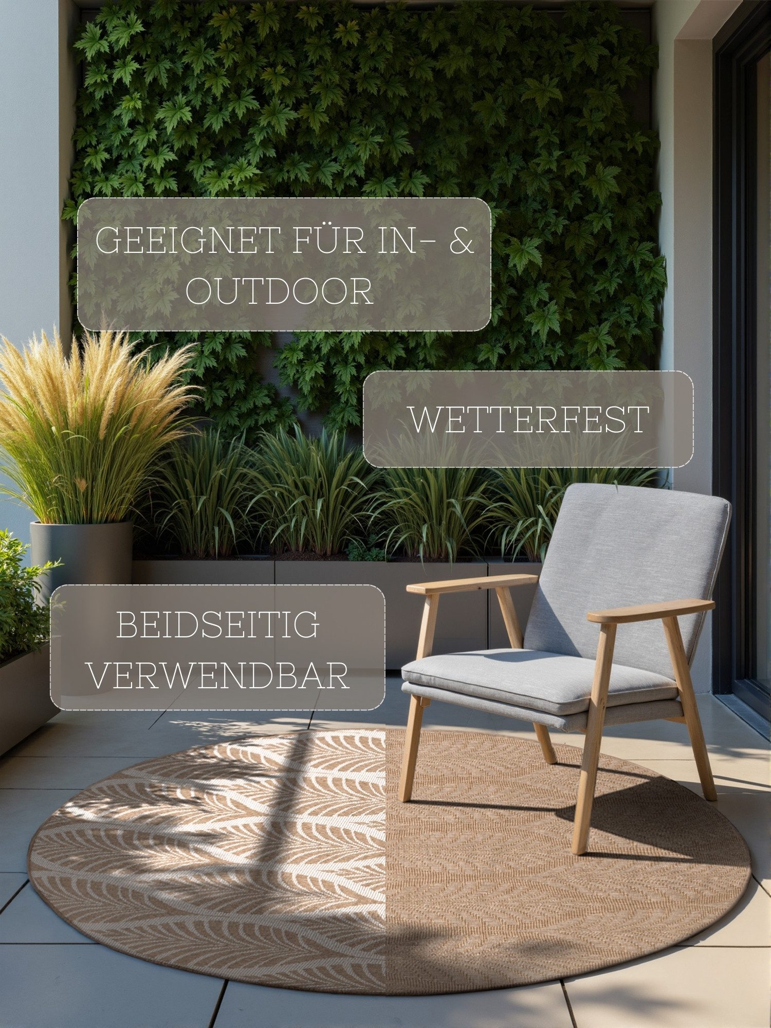 NORTHRUGS Outdoorkleed Liora omkeerbaar tapijt