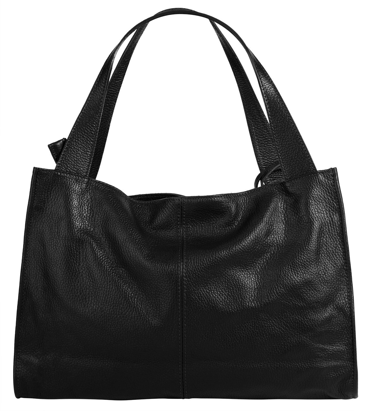 Cluty Shopper echt leer, made in italy