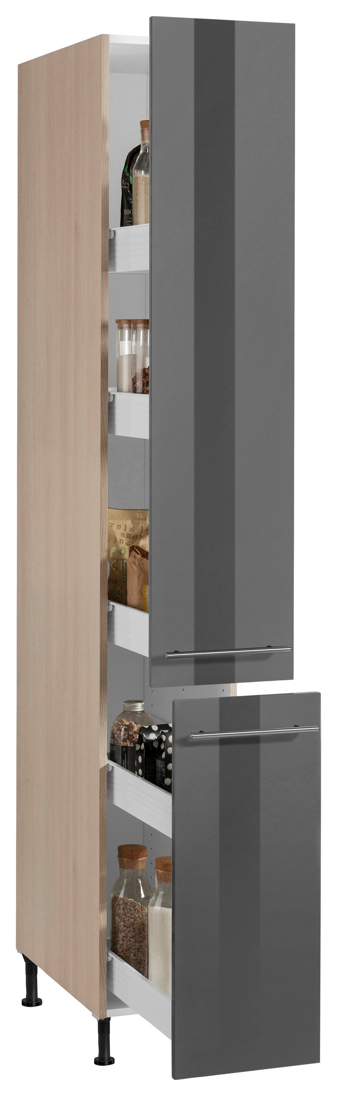 OPTIFIT Apothekerskast Bern 30 cm breed, 212 cm hoog, met in hoogte verstelbare stelpoten