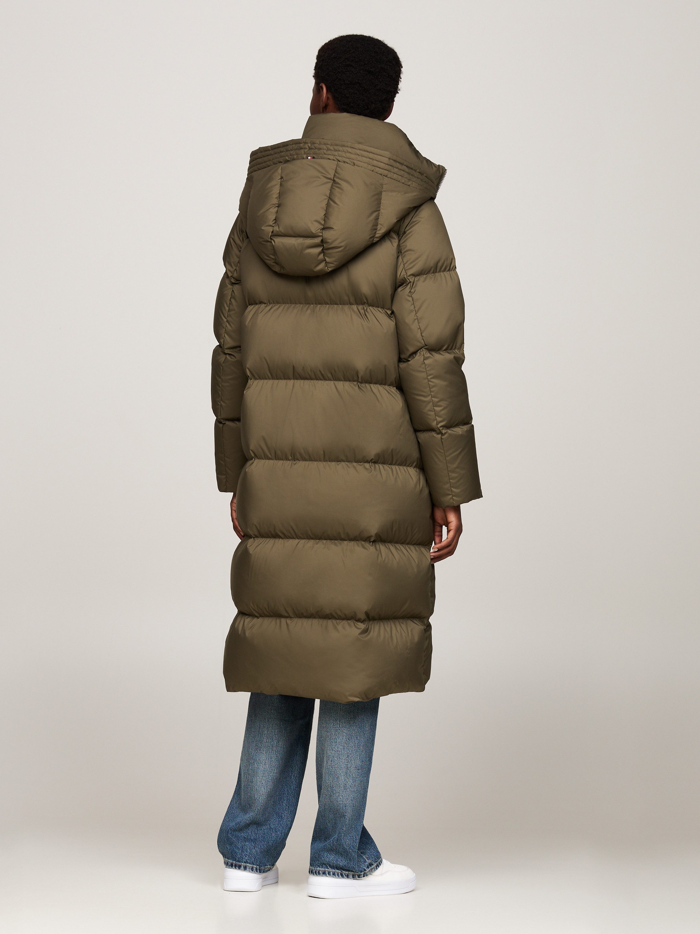 Tommy Hilfiger Lange jas met gestempeld logo