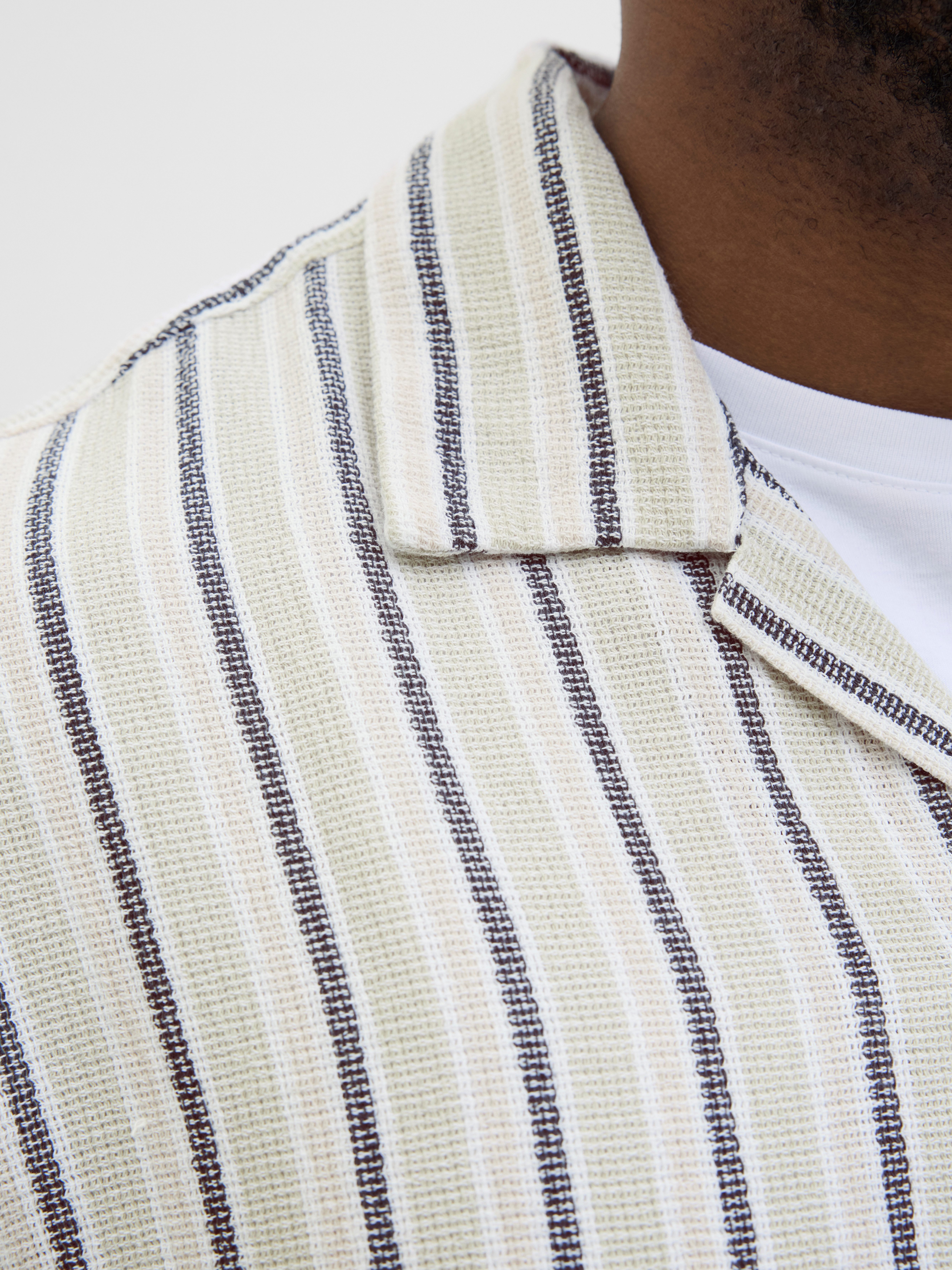 Jack & Jones PlusSize Overhemd met korte mouwen JORCOBA STRIPE RESORT SHIRT SS SN PLS