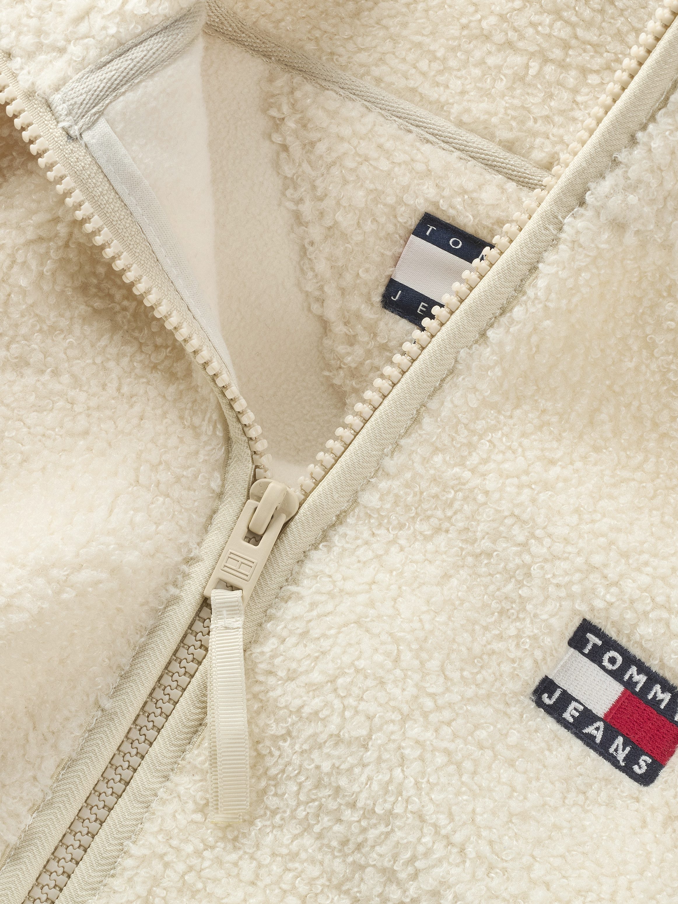 Tommy Jeans Curve Sweatvest TJW TEDDY HWK ZIP THUR EXT