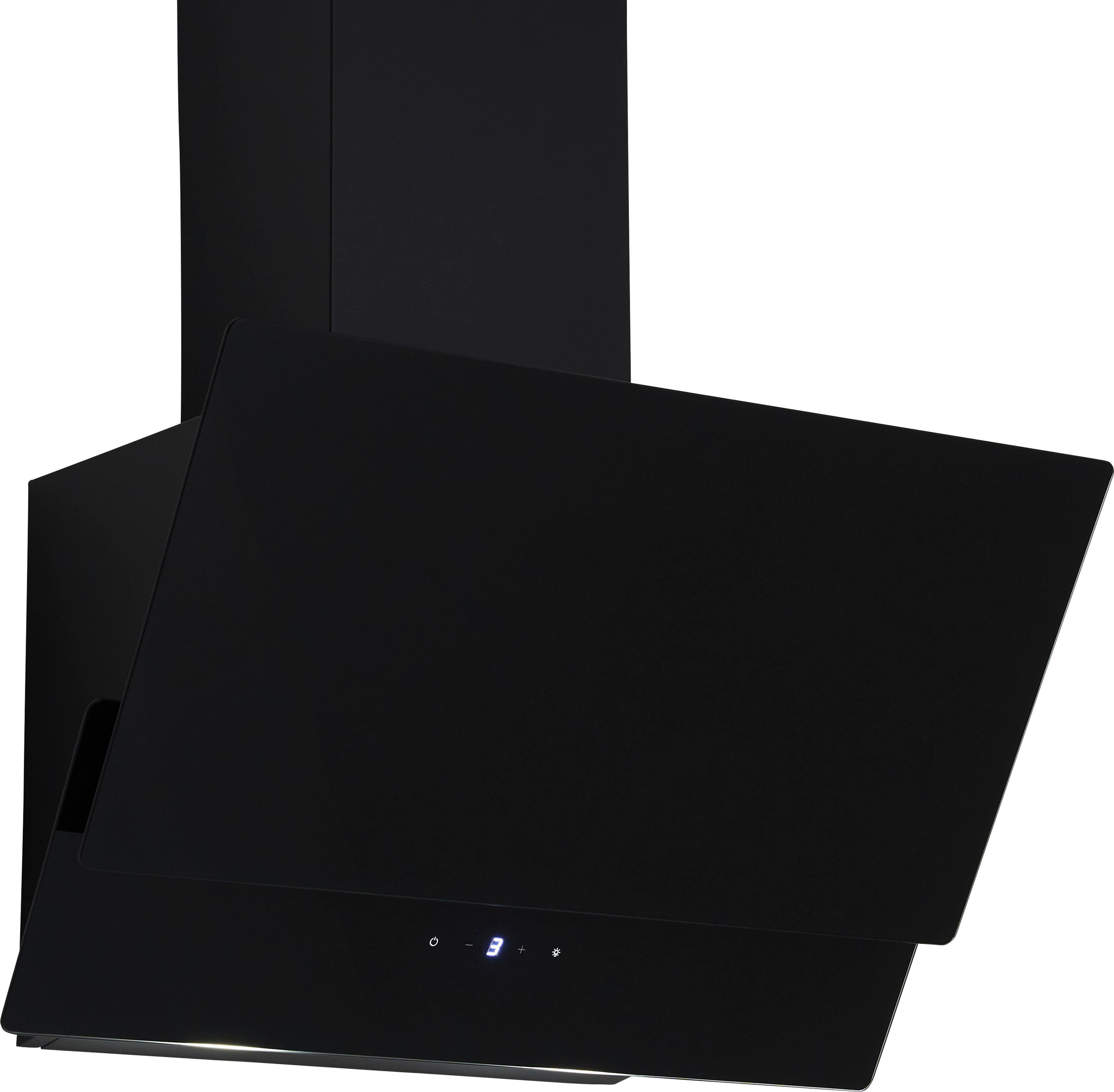 RESPEKTA Schuine wandkap CH 66038-60 WAM 60 cm, 3 vermogensniveaus, led-verlichting, geschikt voor afzuiging en recirculatie