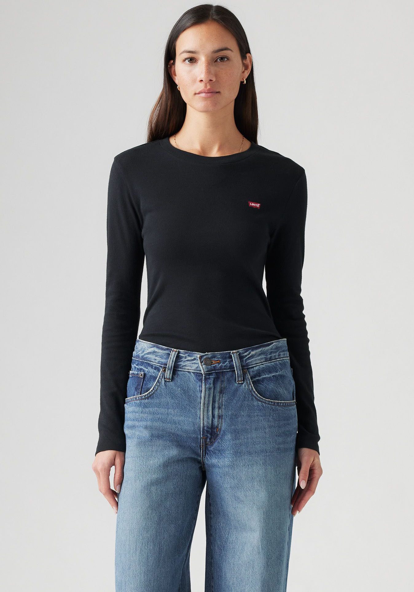 Levi's Shirt met lange mouwen ESSENTIAL HM LS TEE