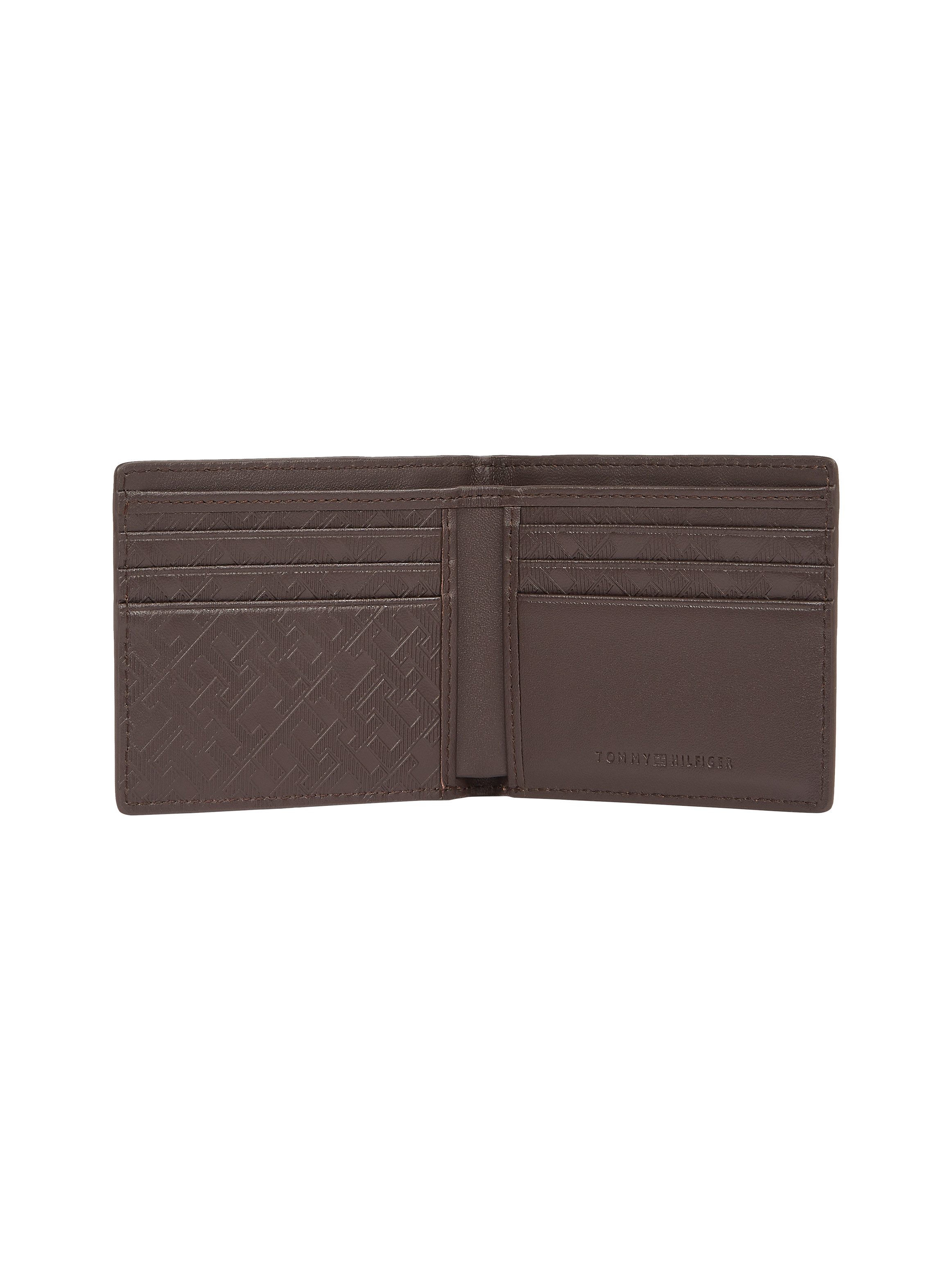 Tommy Hilfiger Portemonnee TH MONOGRAM MINI CC WALLET , heren portemonnee, kaartenhouder, portemonnee met logo-opdruk