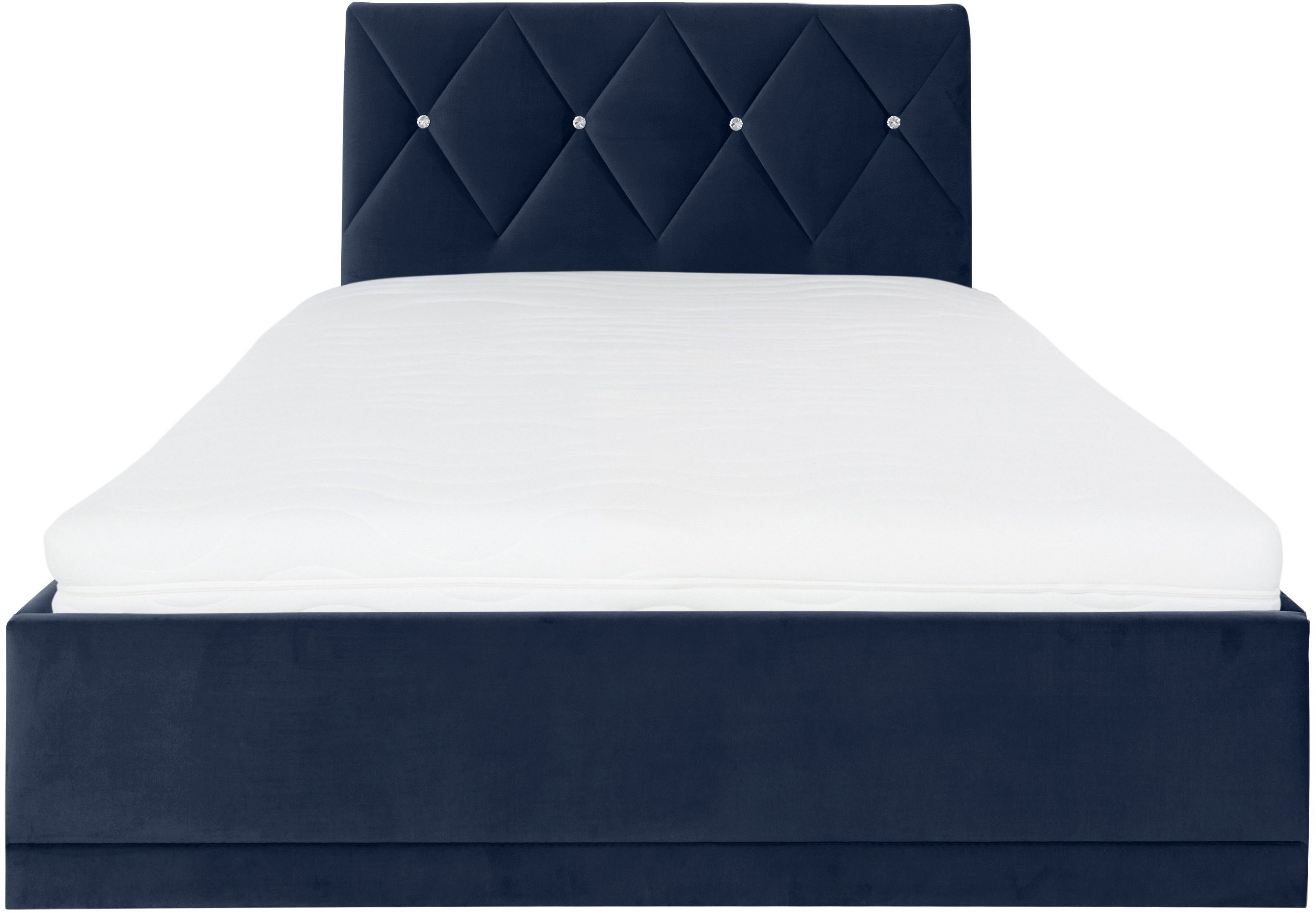 Westfalia Polsterbetten Gestoffeerd bed ADAMAS ook met bedlade, knoopdetails met stras