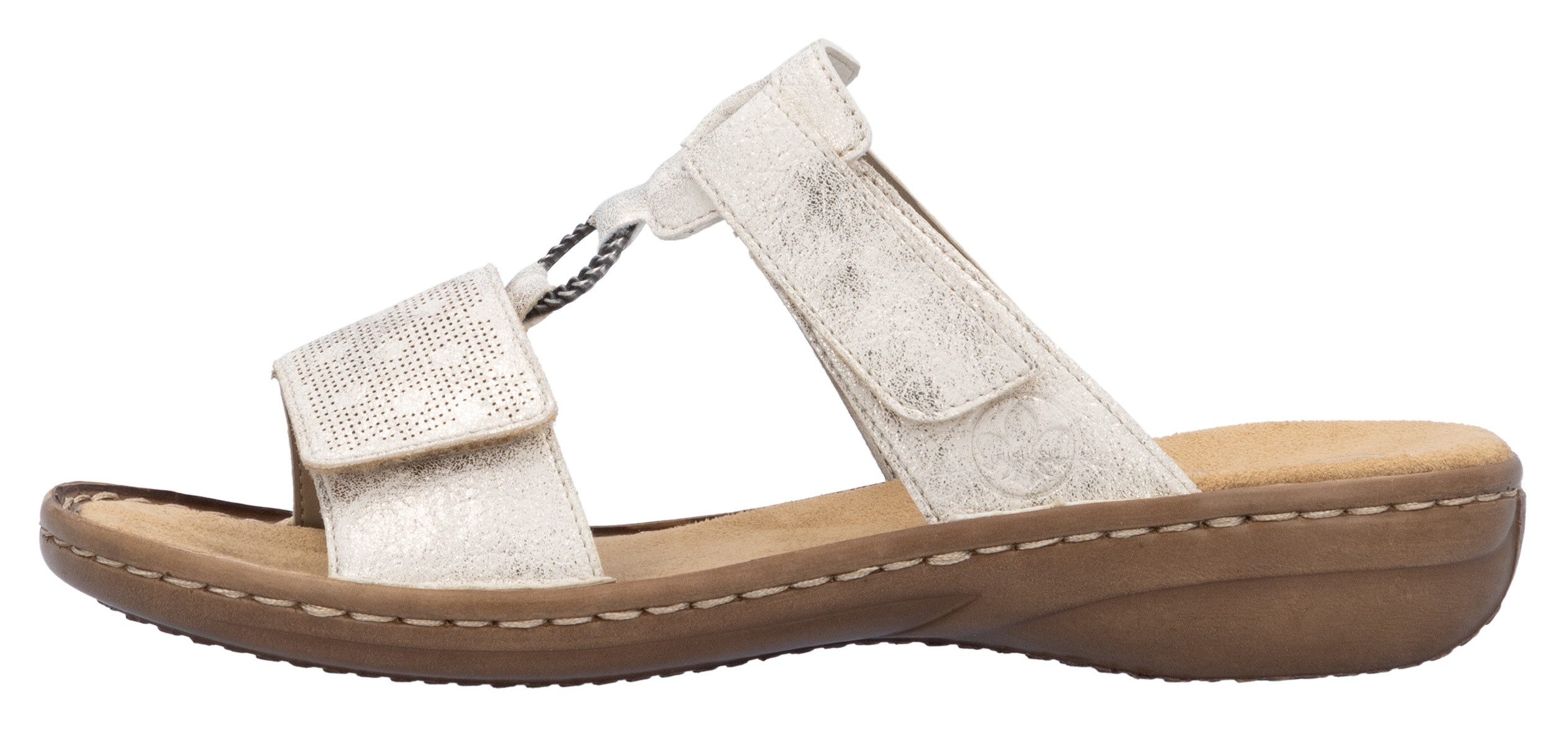 Rieker Slippers , zomerschoen, strand-schoen, klittenbandschoen met perforatie