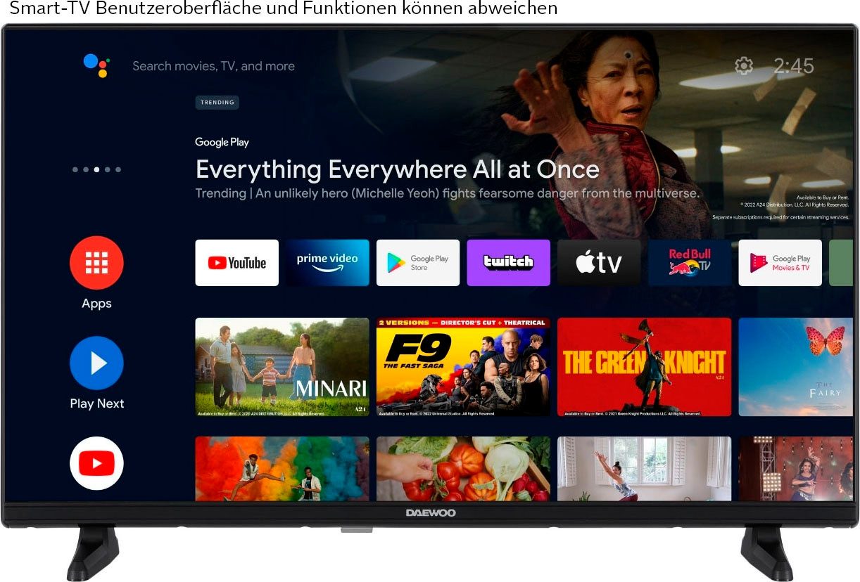 Daewoo DLED-tv, 80 cm / 32", HD ready, Android TV - Smart TV