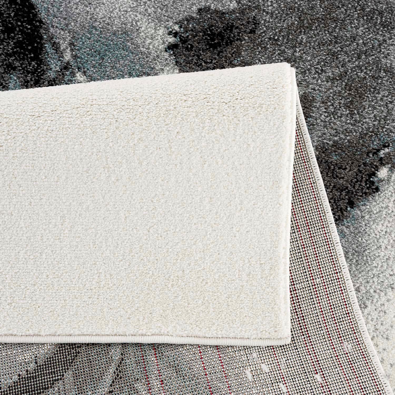 Carpet City Vloerkleed Savanna 9375 met veren, crème/ grijs