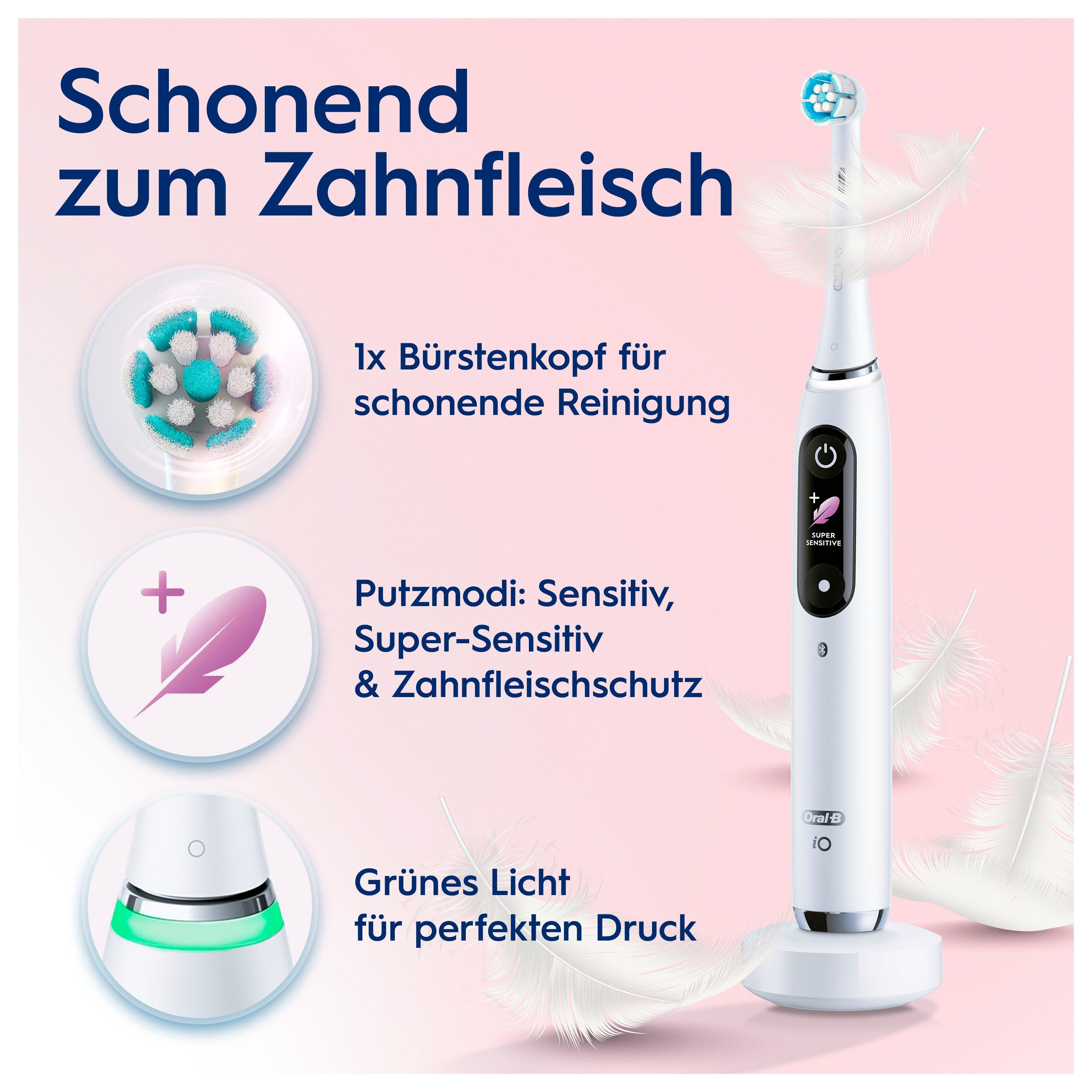 Oral B Elektrische tandenborstel IO 9 met magneet-technologie, 7 poetsmodi, kleurendisplay & reisetui voor de lader