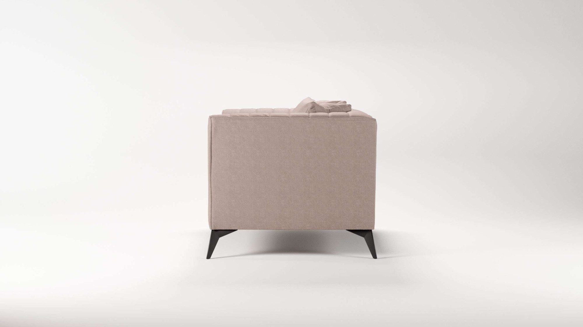 Places of Style Loveseat MATTHEW loungestoel, afmetingen B/D/H: 130/86/74 cm incl. sierkussen, fijne stiksels in de rug, belastbaar tot 200kg