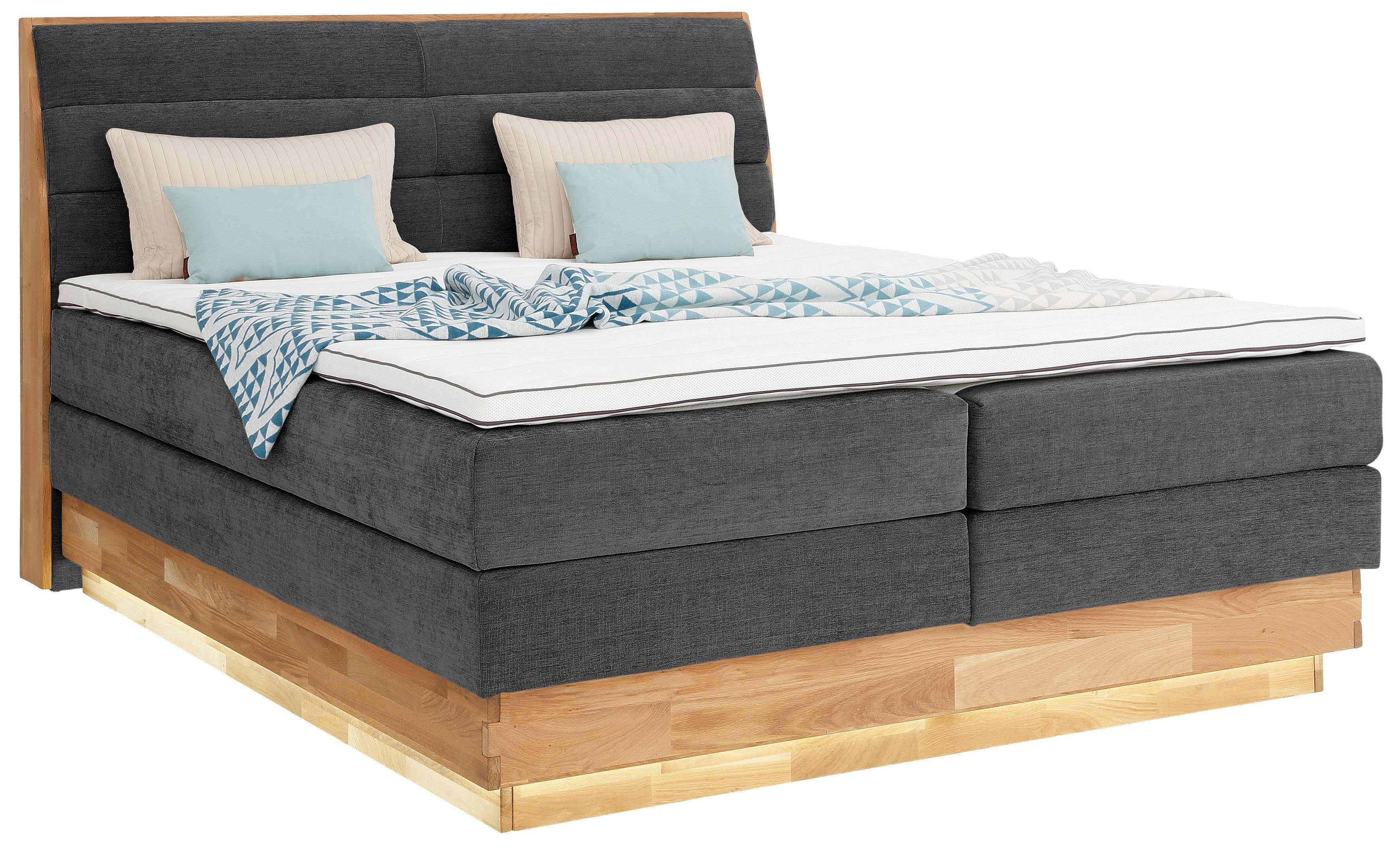 OTTO products Boxspring Ledverlichting, met gecertificeerde, gerecyclede overtrekstoffen