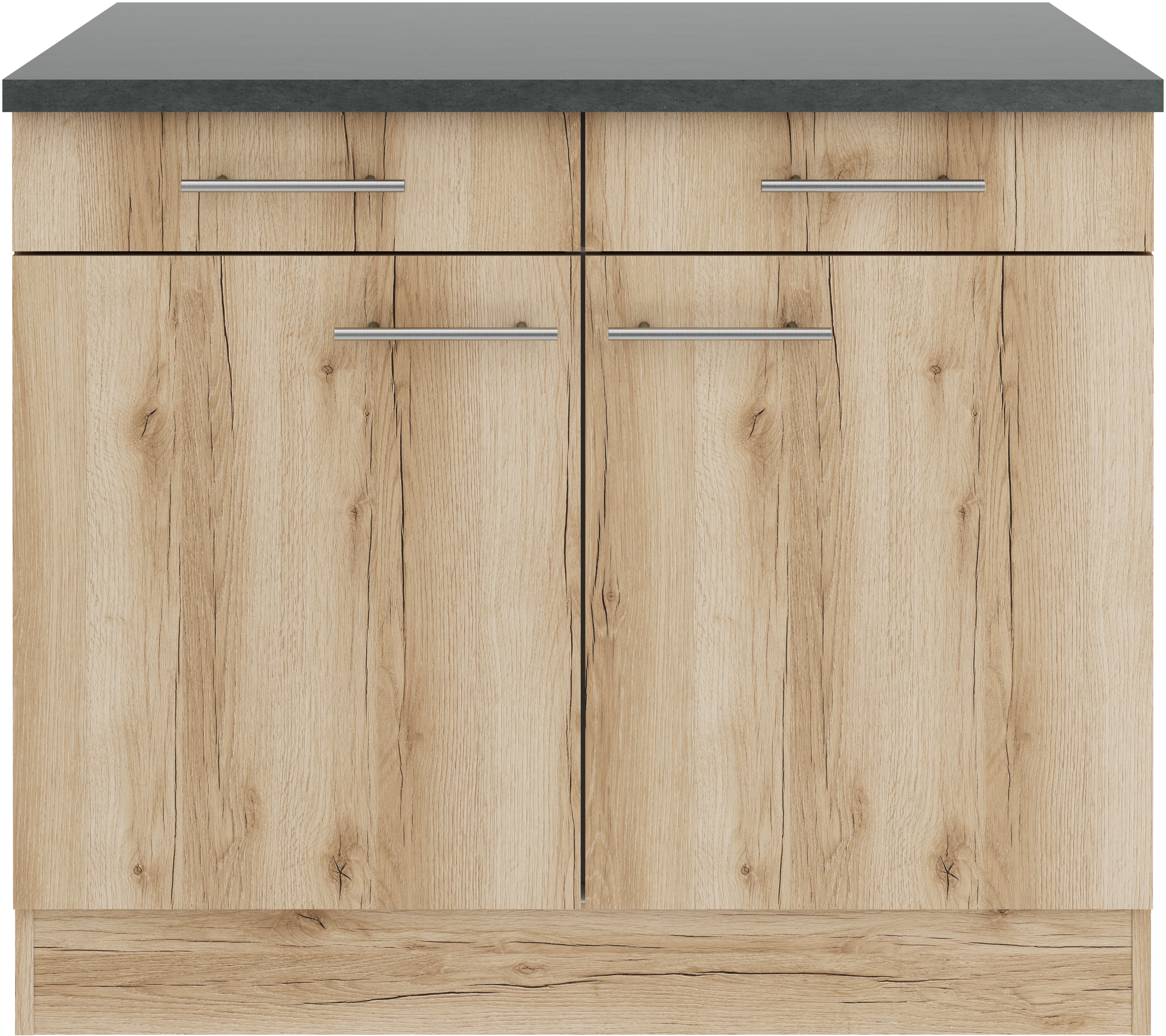 OPTIFIT Onderkast Bella Breedte 100 cm, met 2 deuren en 2 lades