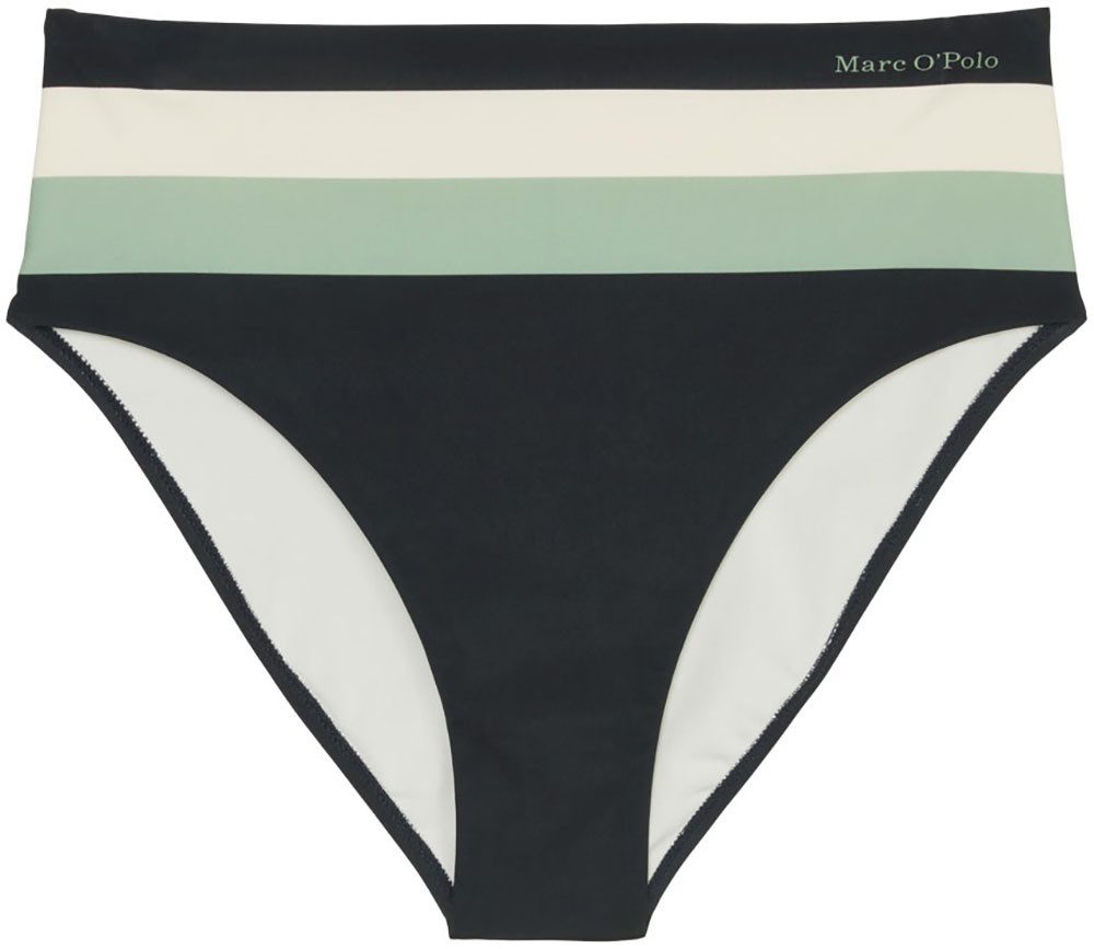 Marc O'Polo Bikinibroekje Summer stripes met elegant kleurblokpatroon
