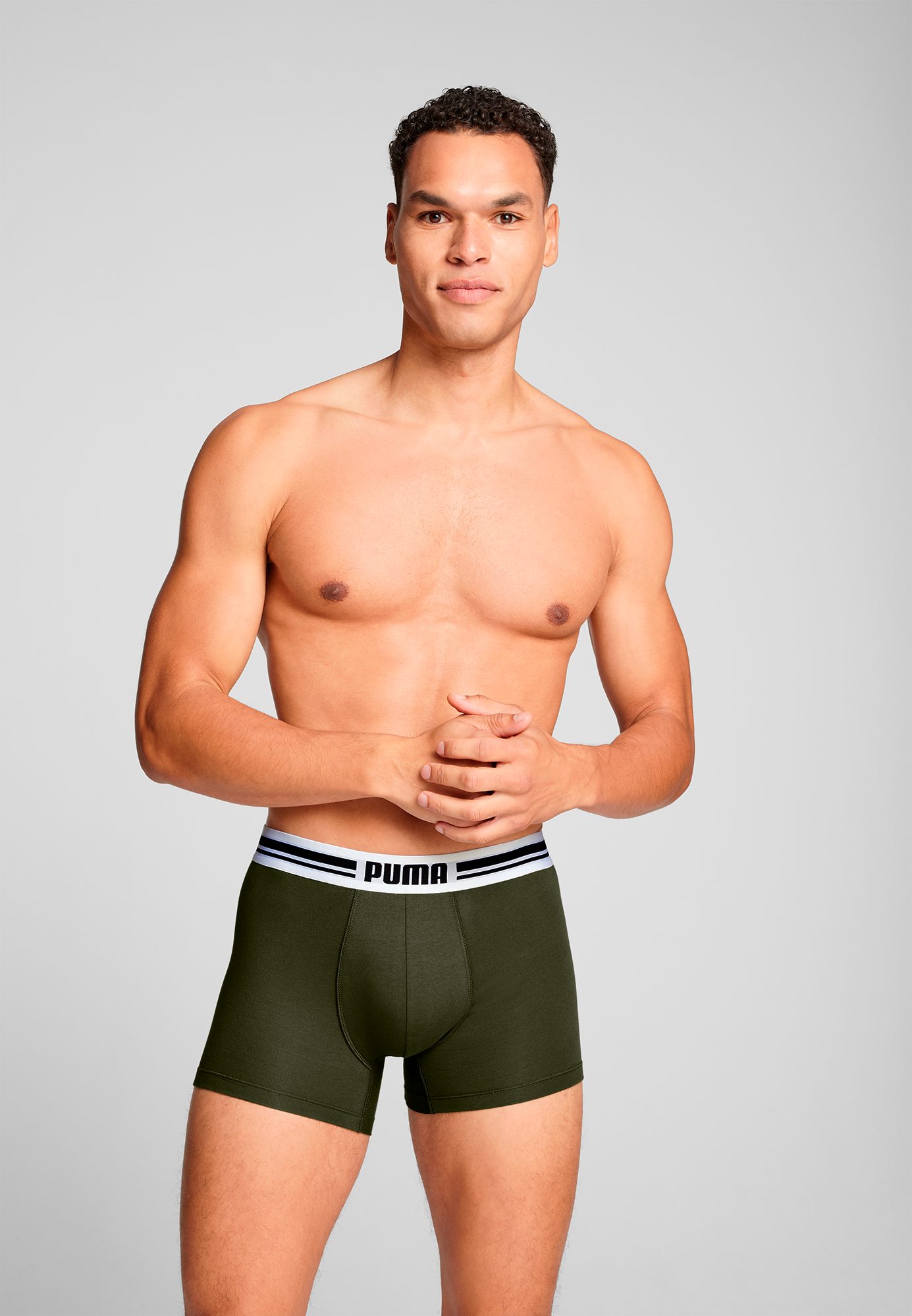 PUMA Boxershort PUMA MEN EVERYDAY PLACED LOGO BOXERS 2P (Set van 2)