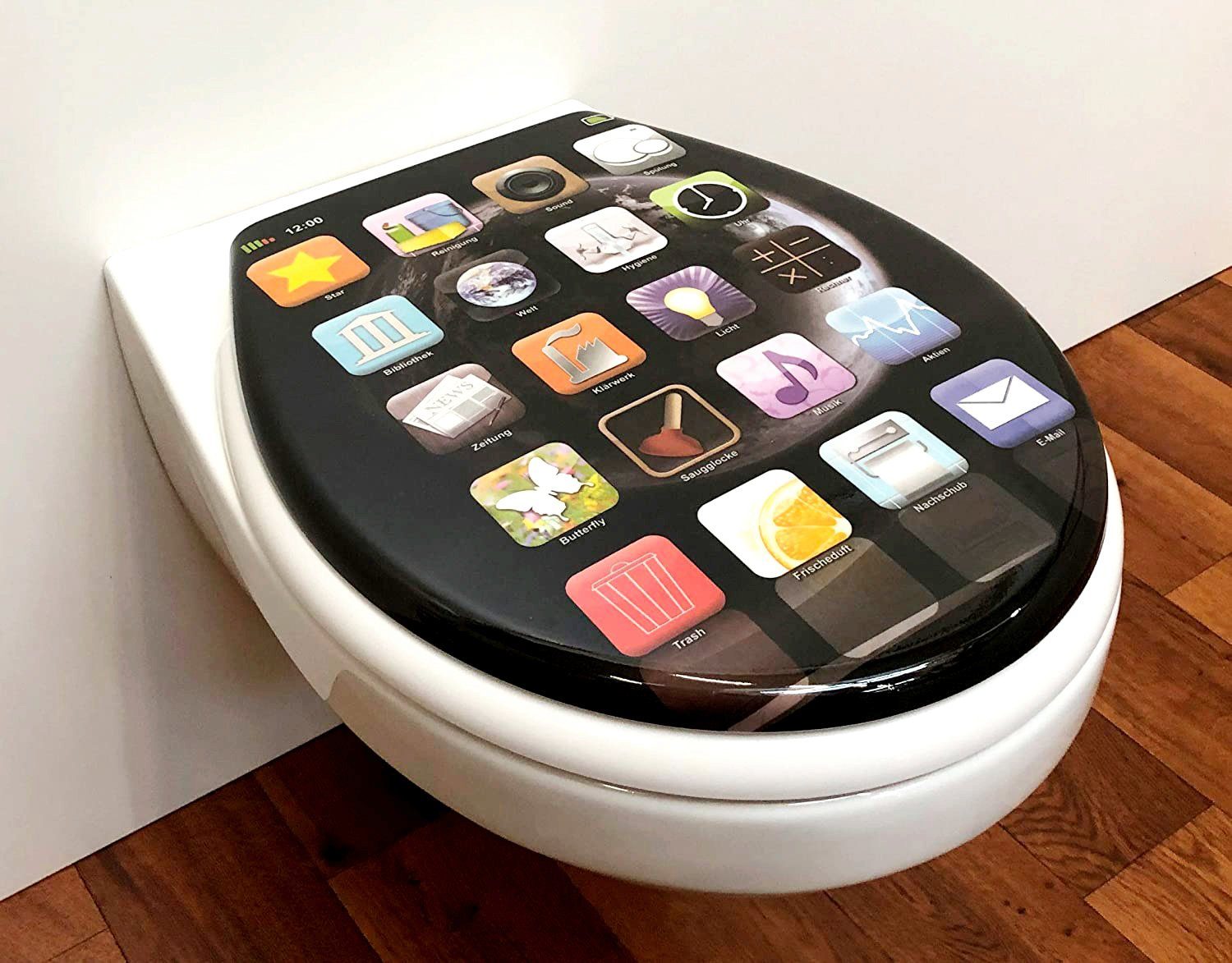 ADOB Toiletzitting App Soft-closemechanisme, voor het schoonmaken afneembaar