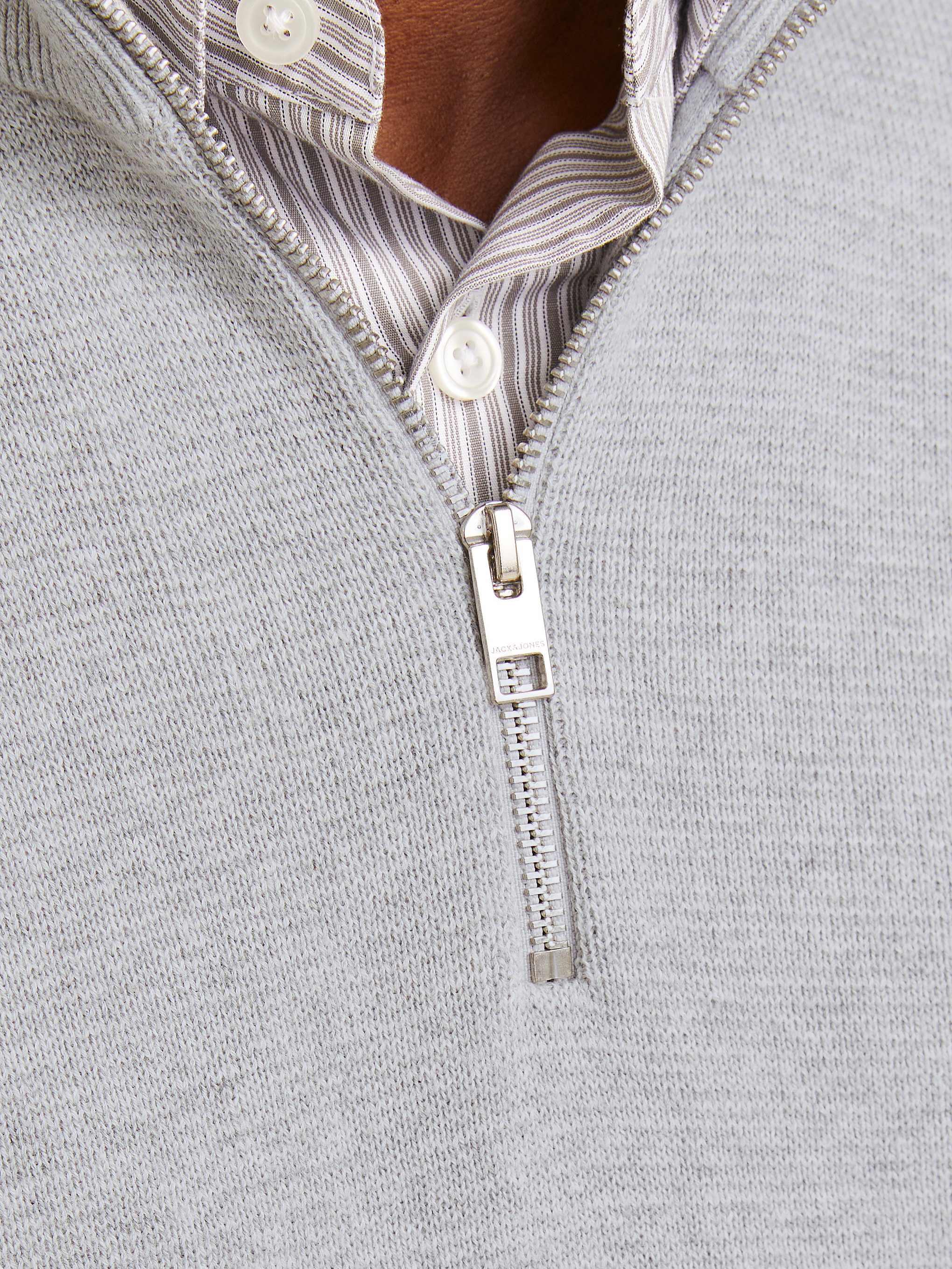 Jack & Jones Schipperstrui JPRBLAMILANO STITCH KNIT HALF ZIP SN