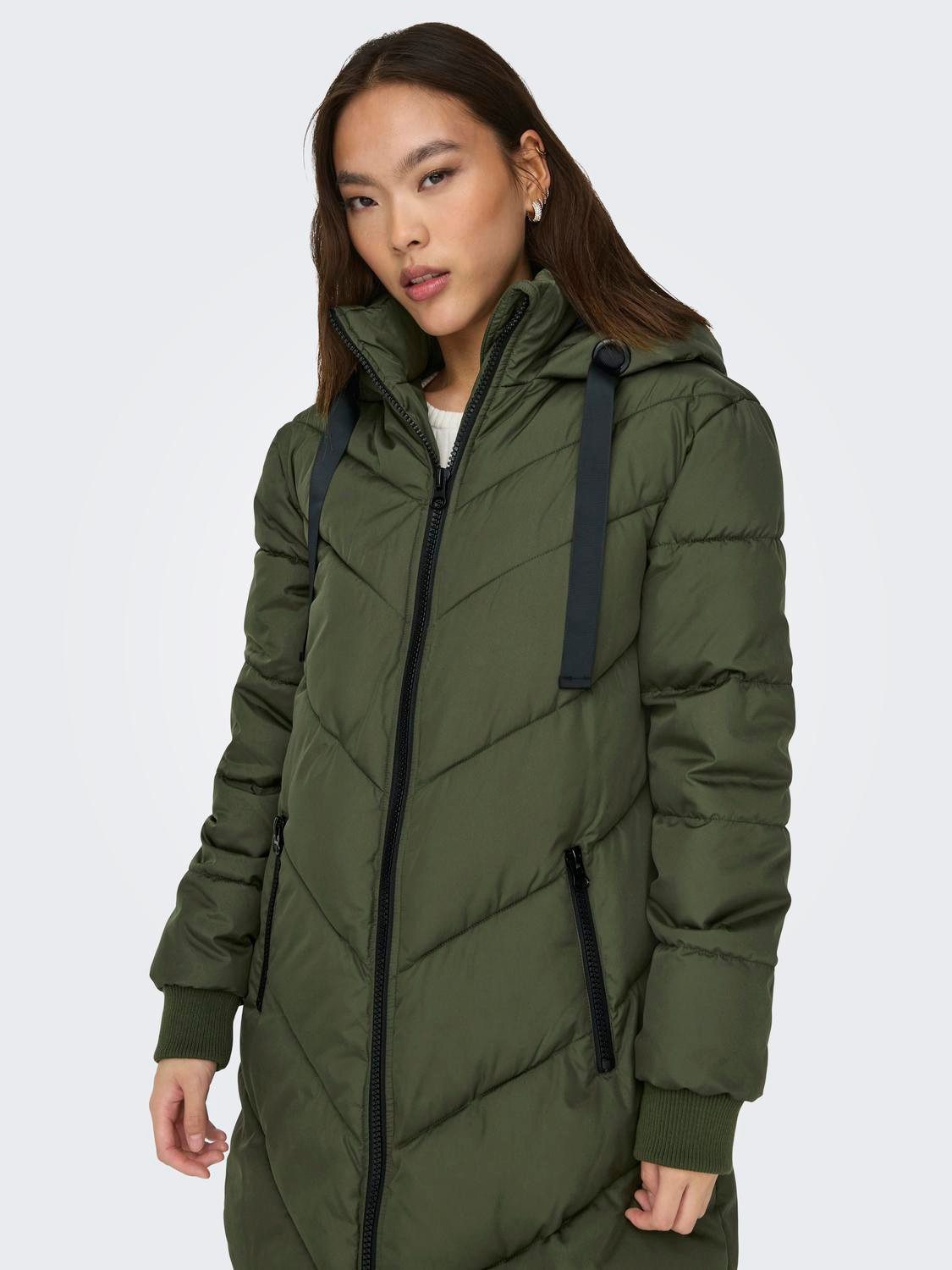 JDY Gewatteerde jas JDYSKYLAR LIFE HOOD JACKET OTW NOOS