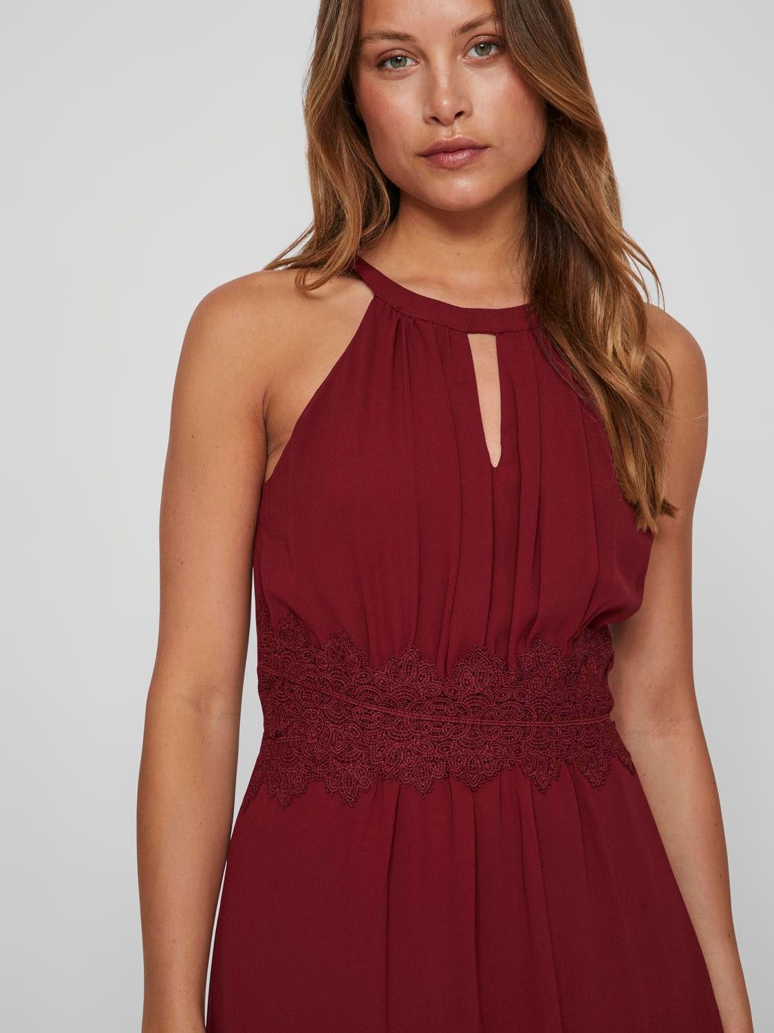 Vila Maxi-jurk VIMILINA HALTERNECK MAXI DRESS NOOS