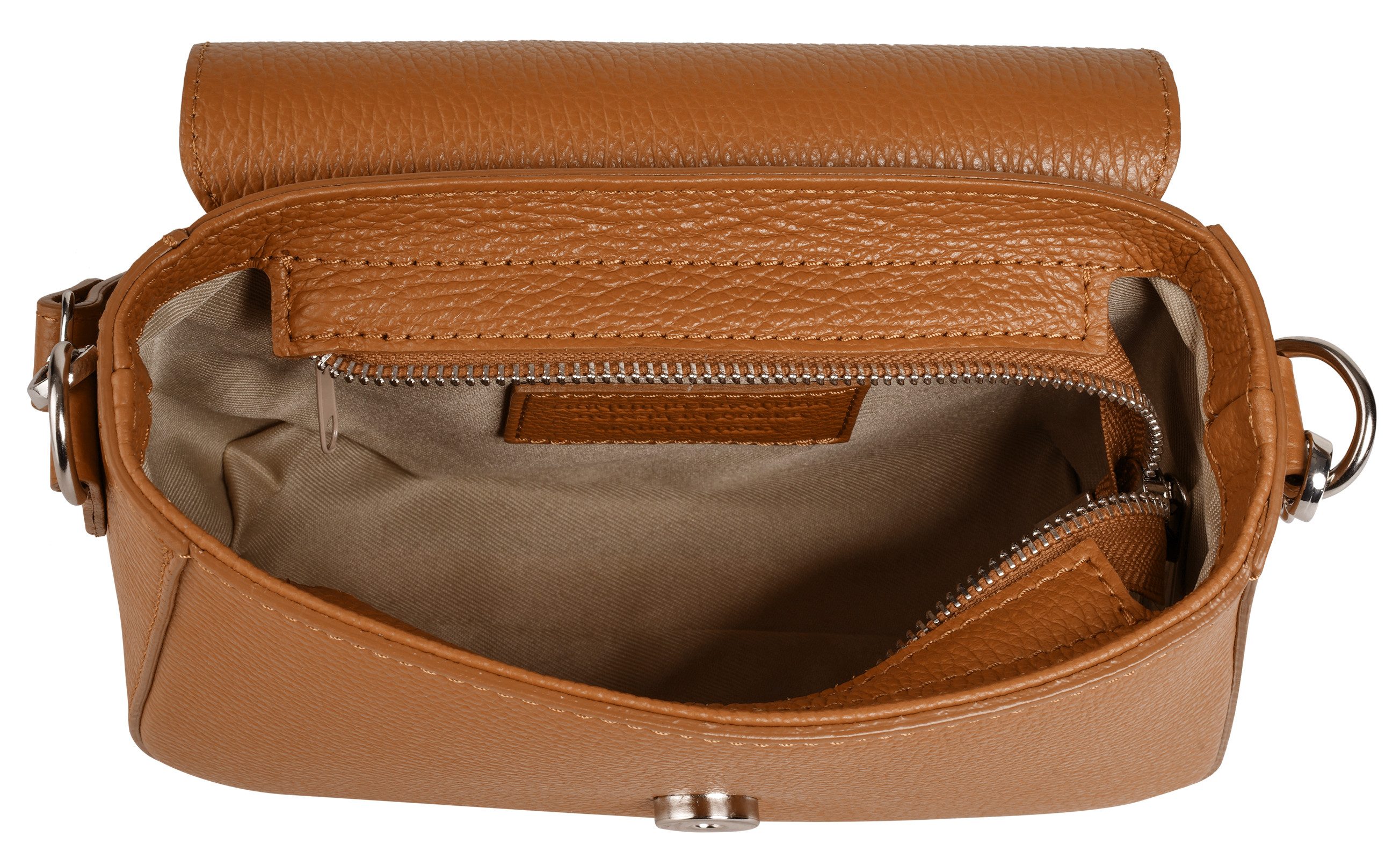 Samantha Look Schoudertas echt leer, made in italy