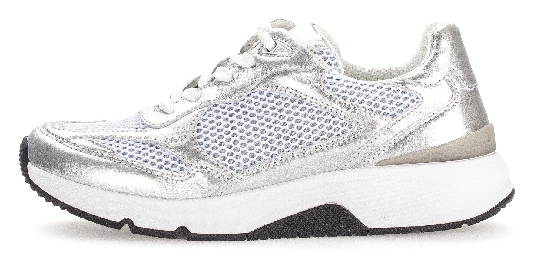 Gabor Rollingsoft Sneakers met sleehak vrijetijdsschoen, lage schoen, veterschoen met gepolsterde schacht